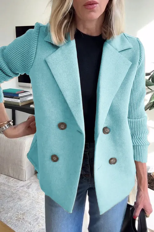 Addison | Modern Knit-Sleeve Blazer