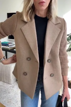 Addison | Modern Knit-Sleeve Blazer