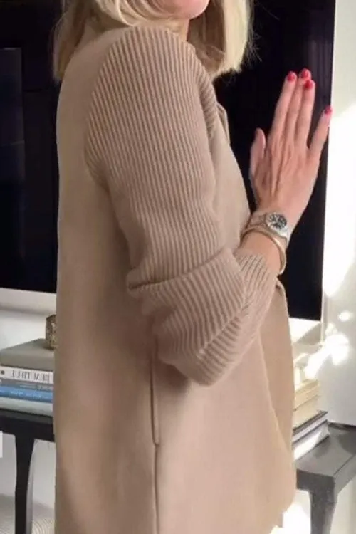 Addison | Modern Knit-Sleeve Blazer