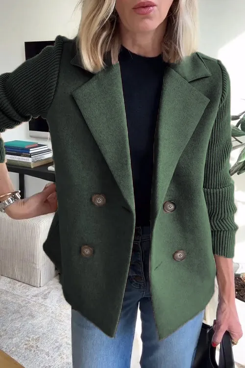 Addison | Modern Knit-Sleeve Blazer