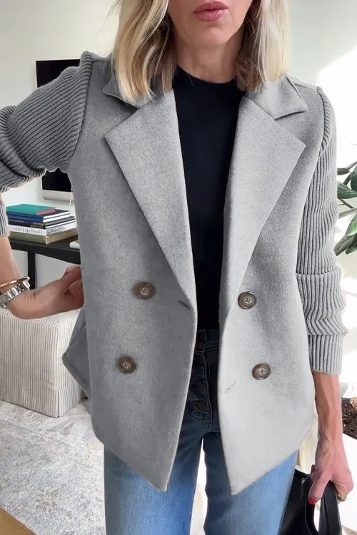 Addison | Modern Knit-Sleeve Blazer