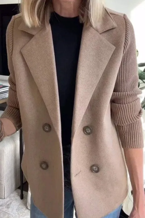 Addison | Modern Knit-Sleeve Blazer