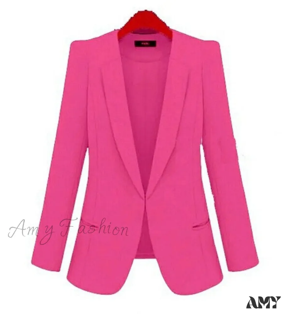 Amy Fashion - All-match Short Slim long-sleeve Blazer