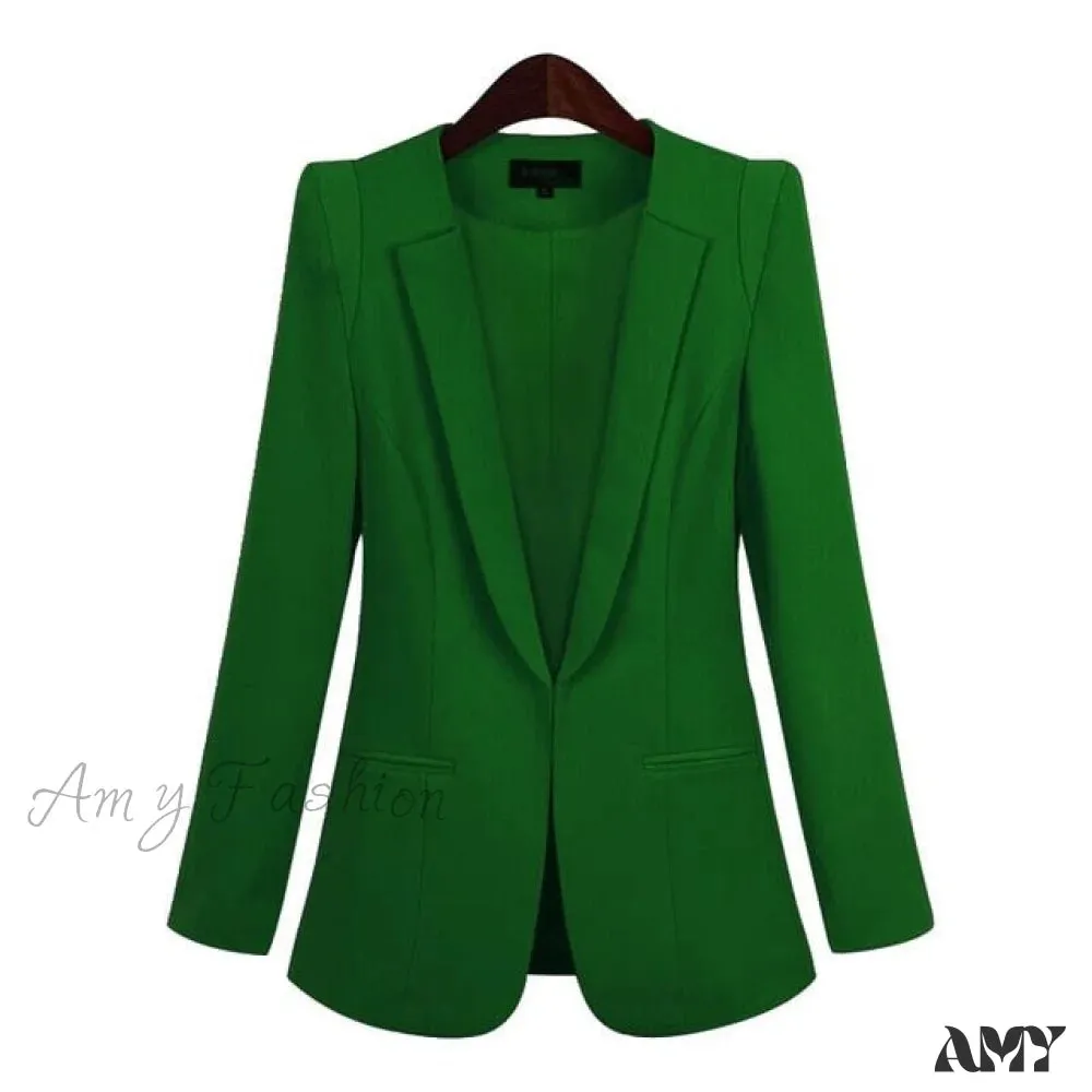 Amy Fashion - All-match Short Slim long-sleeve Blazer