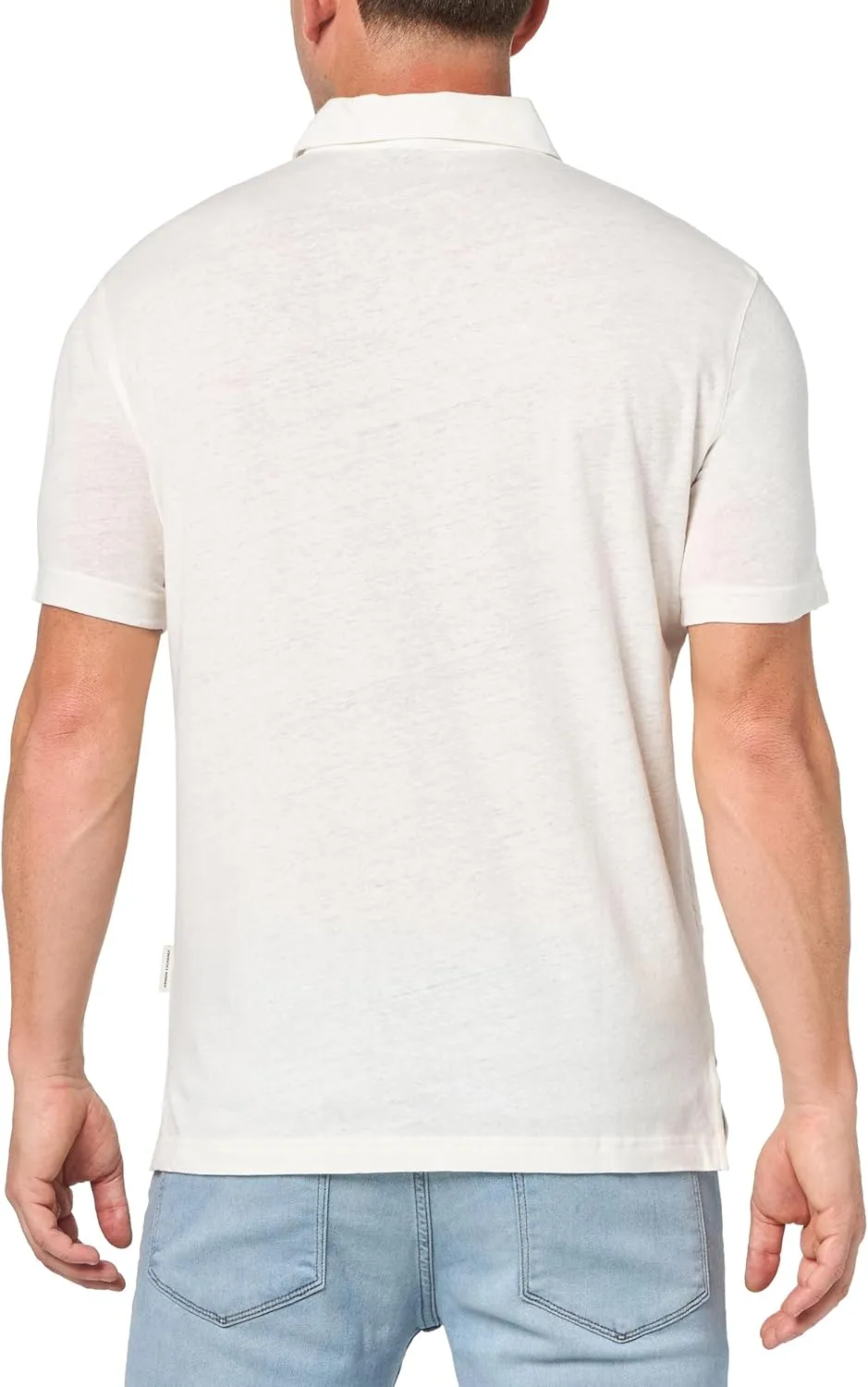 Armani Exchange Men's Regular Fit Linen Polo
