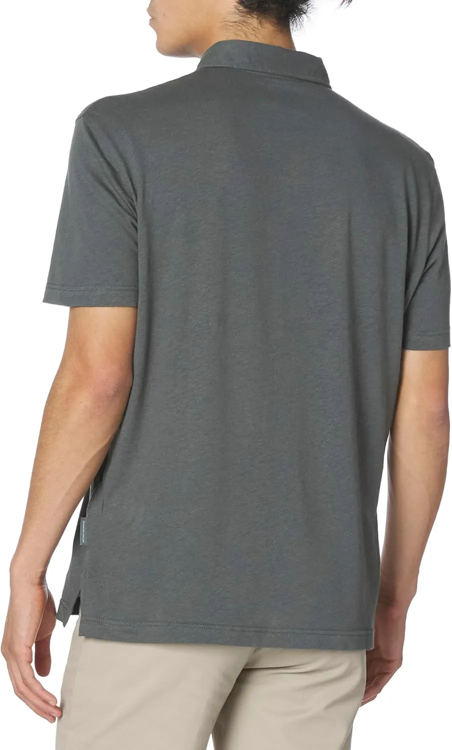 Armani Exchange Men's Regular Fit Linen Polo