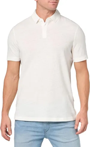 Armani Exchange Men's Regular Fit Linen Polo