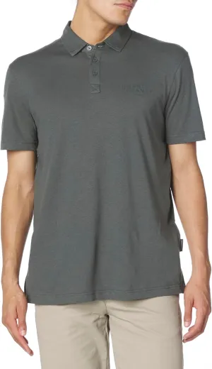 Armani Exchange Men's Regular Fit Linen Polo
