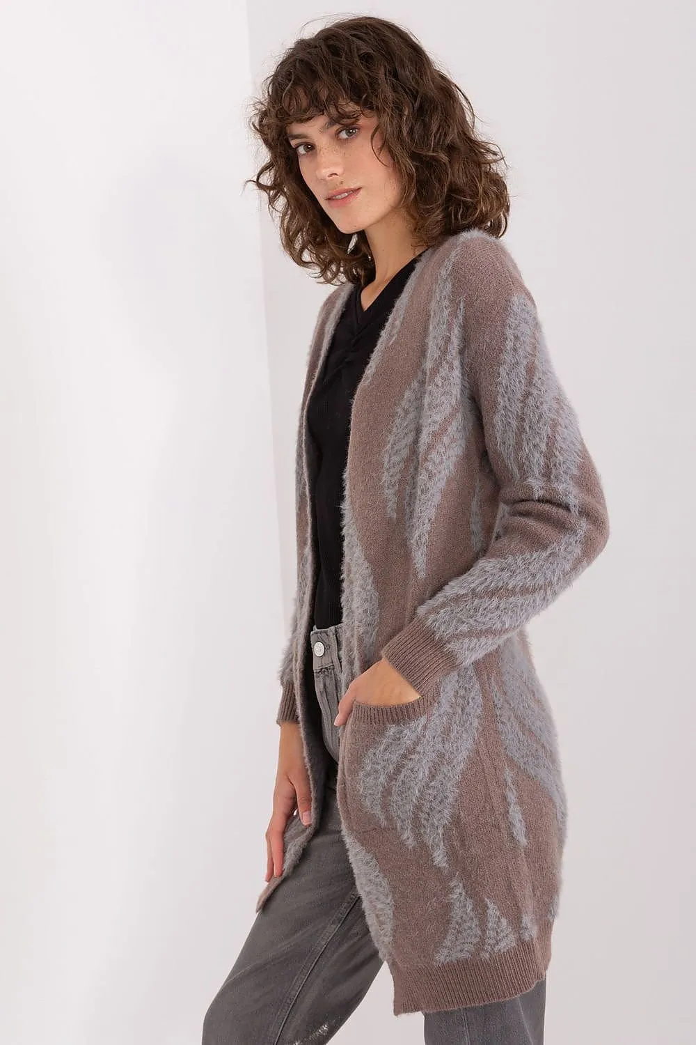 A.T. Casual European Open Bedspread Cardigan-model 188288