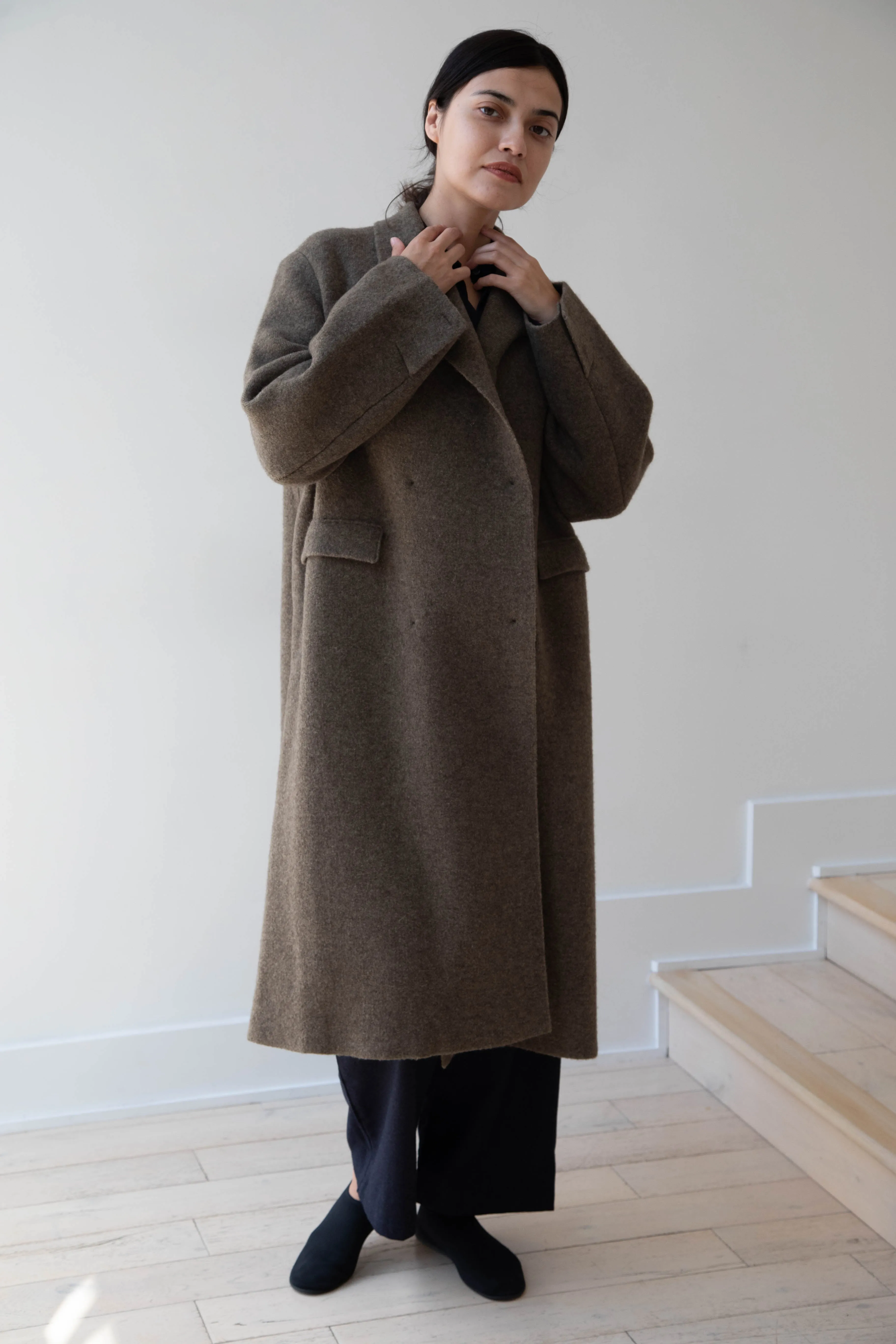 Boboutic | Double Outerwear Coat in Forest Green