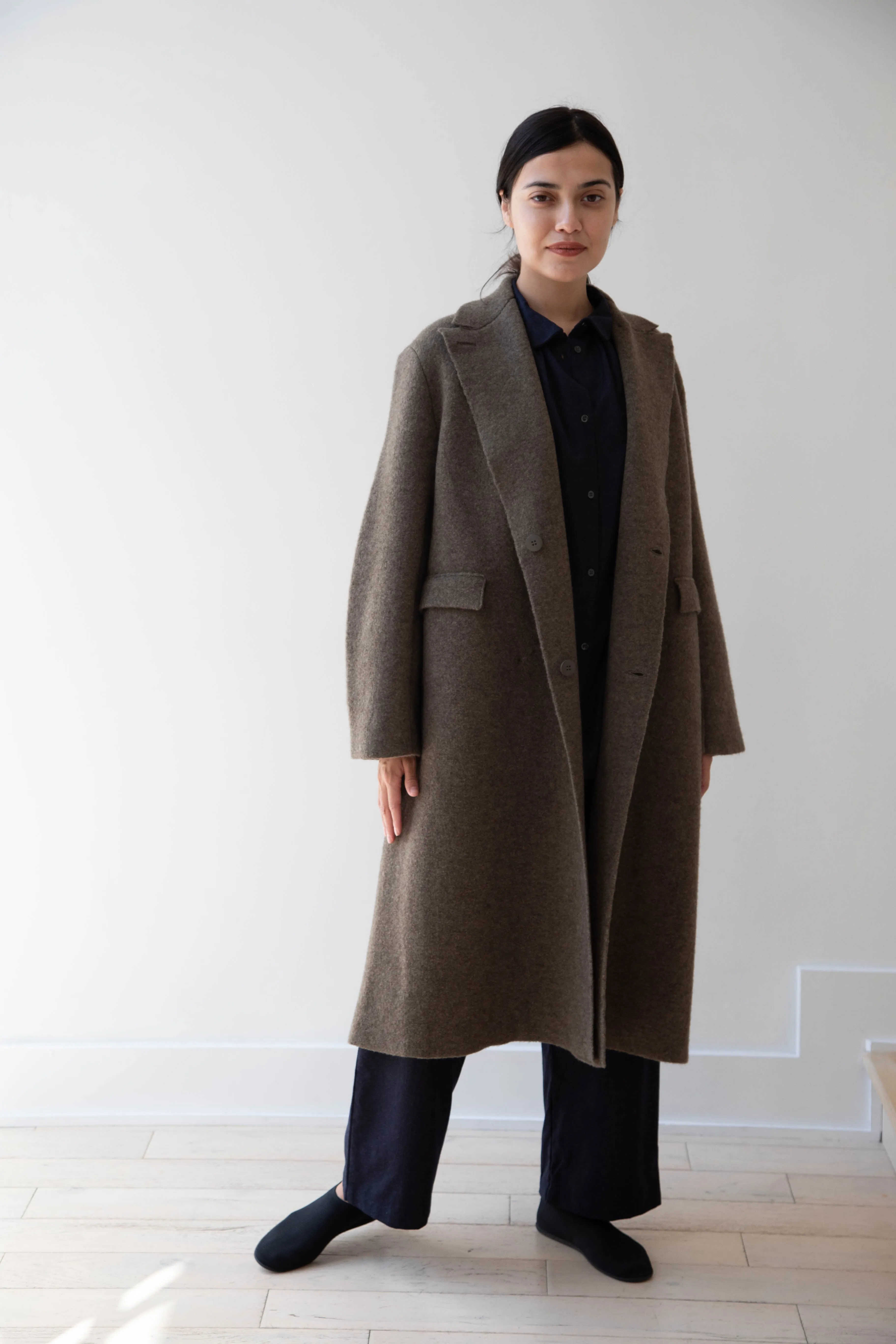 Boboutic | Double Outerwear Coat in Forest Green