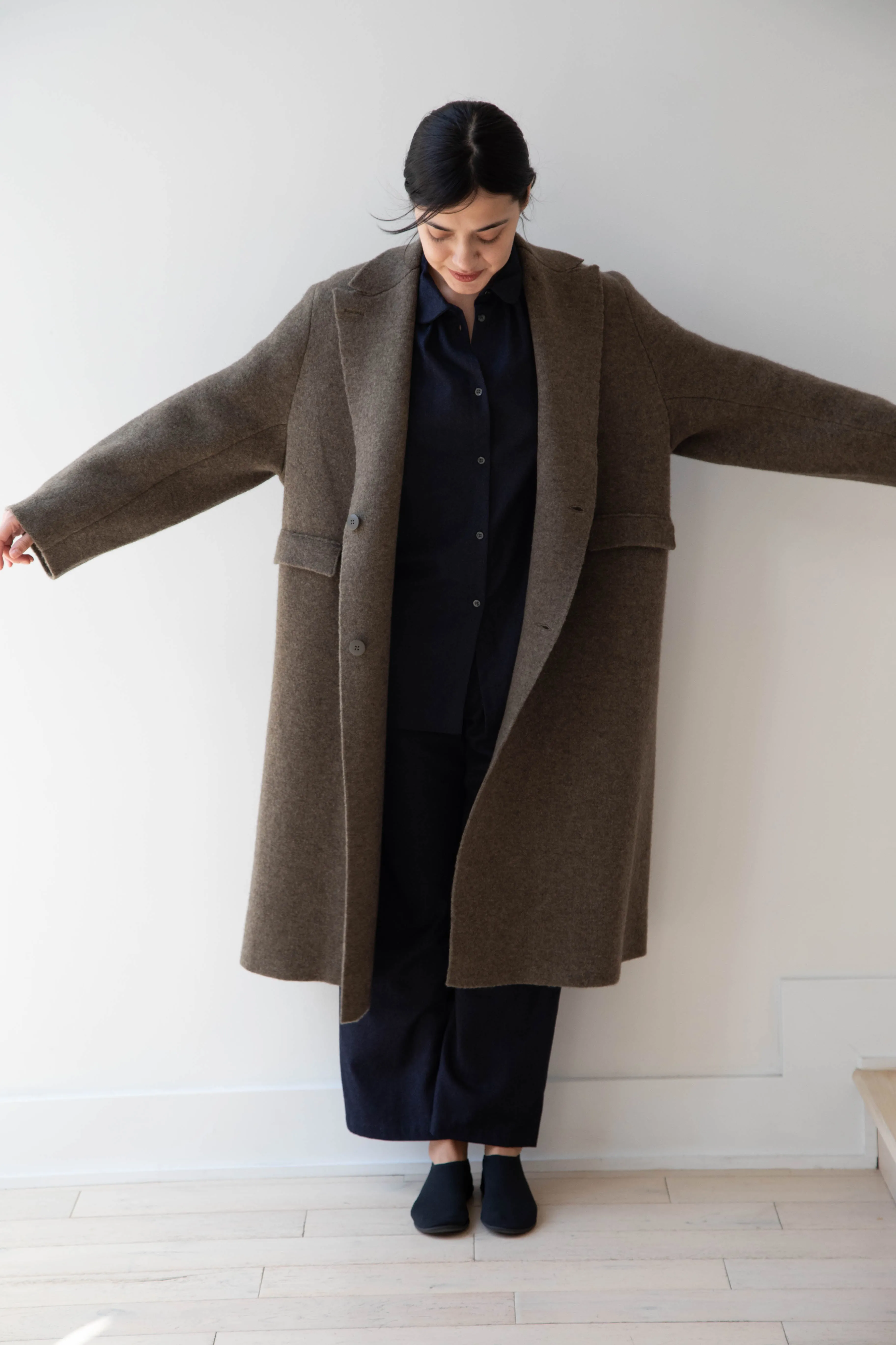 Boboutic | Double Outerwear Coat in Forest Green