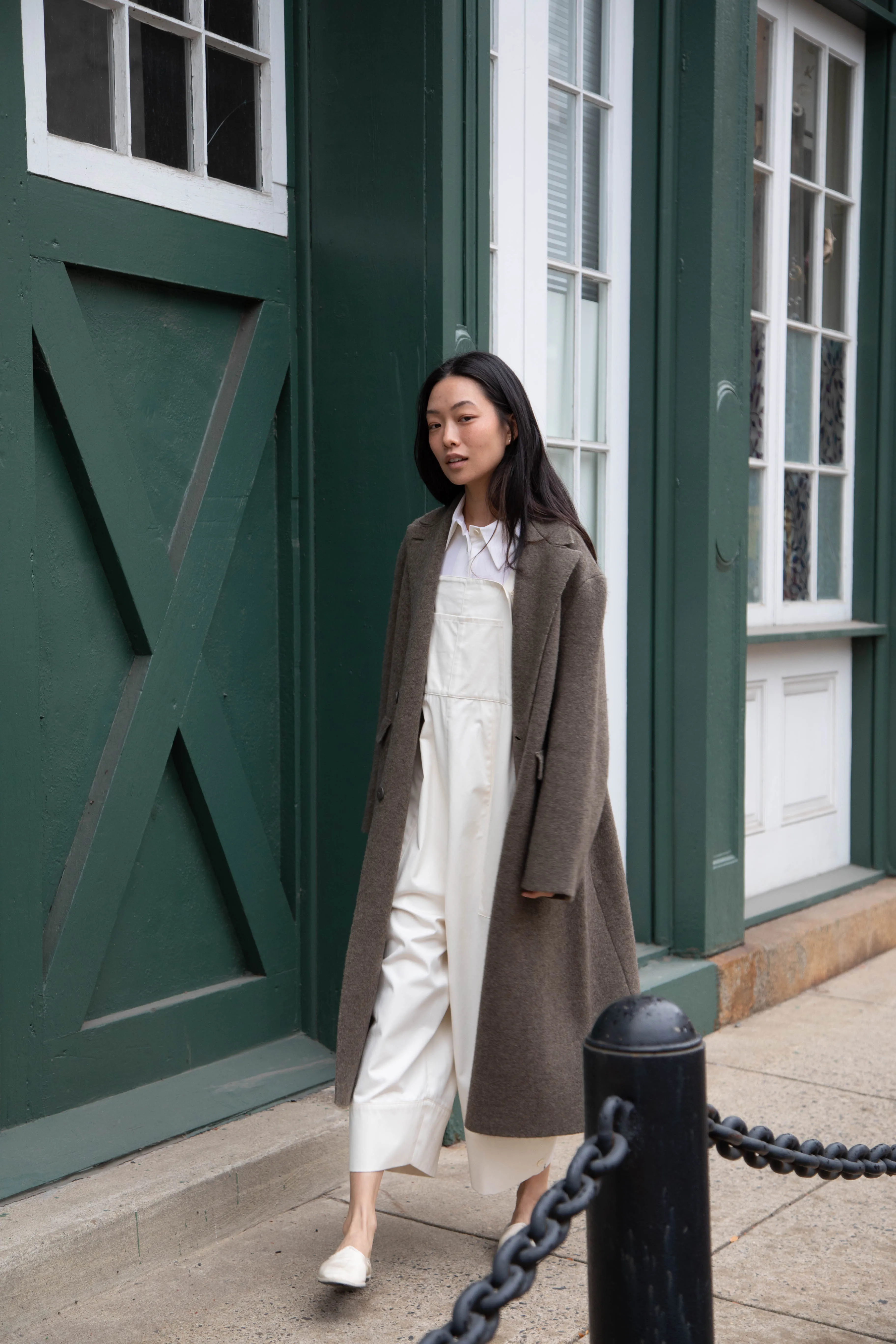 Boboutic | Double Outerwear Coat in Forest Green