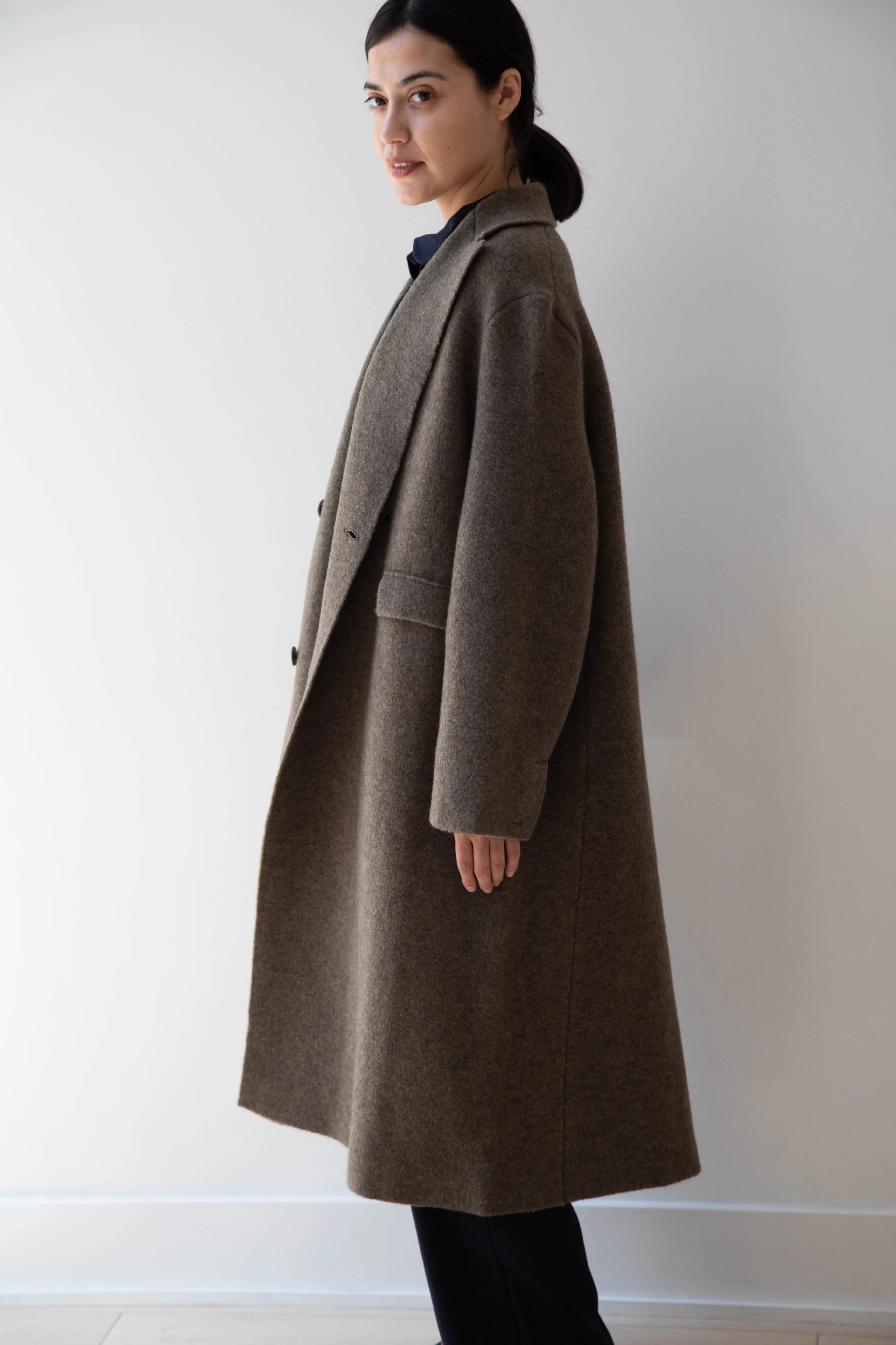 Boboutic | Double Outerwear Coat in Forest Green