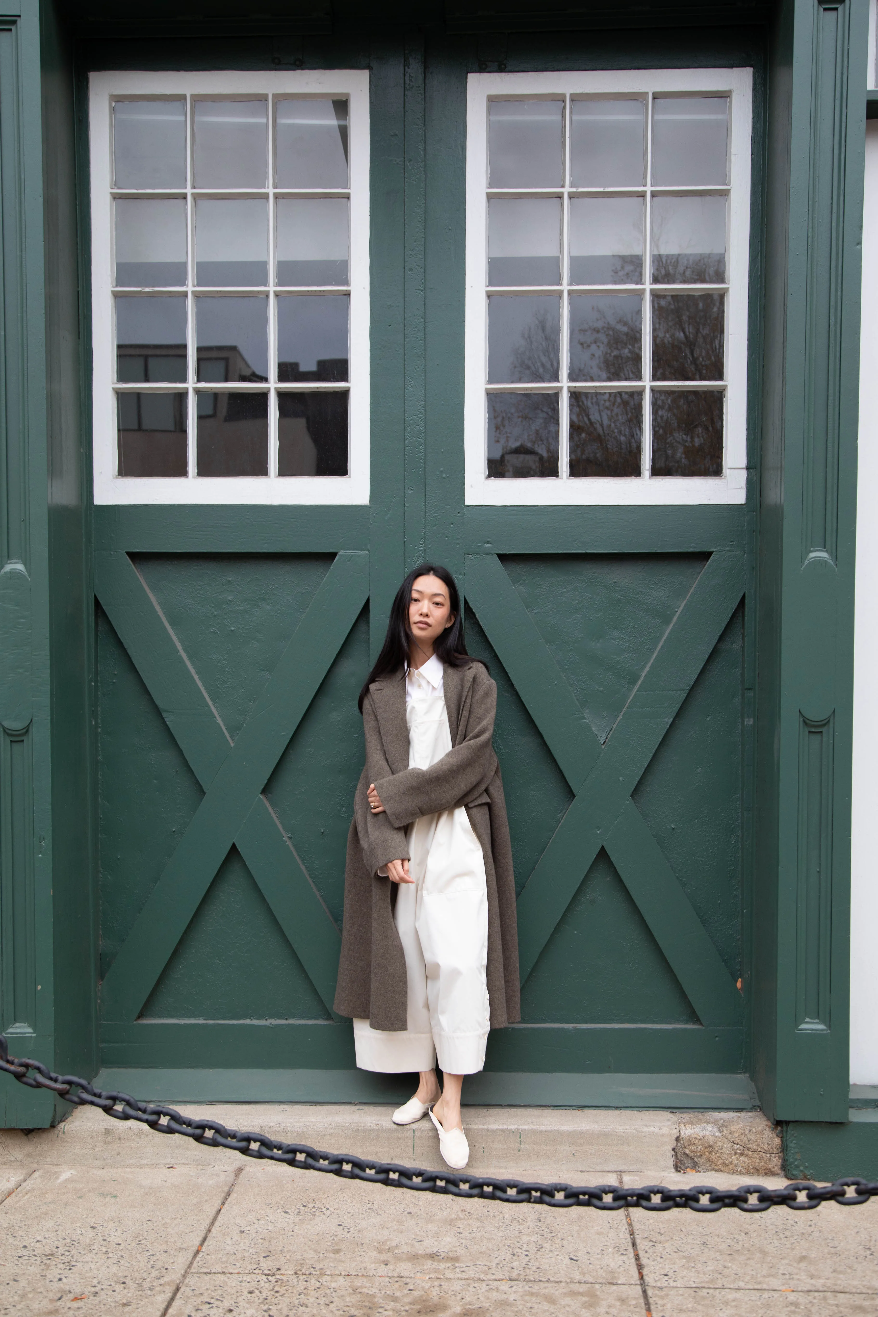 Boboutic | Double Outerwear Coat in Forest Green