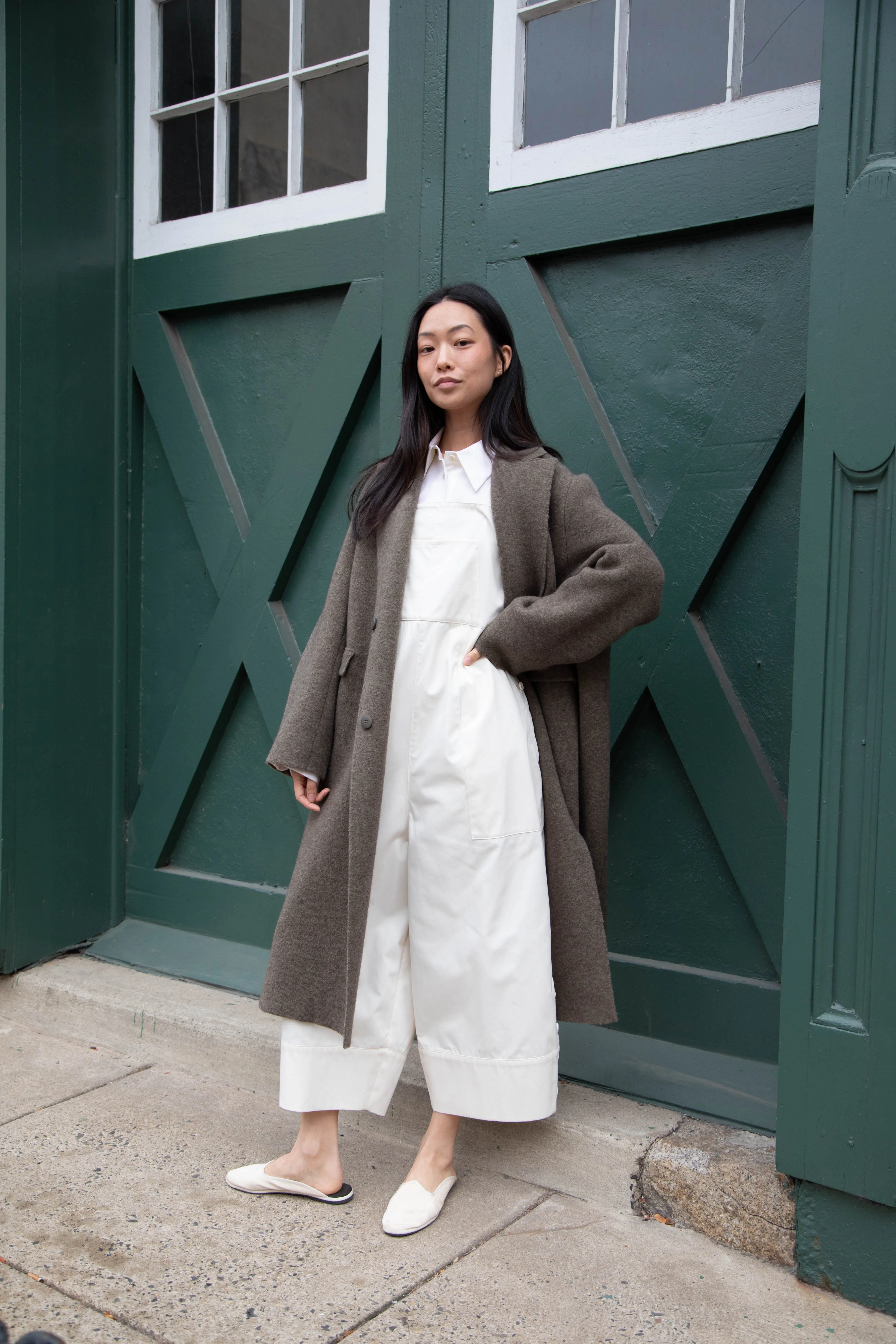 Boboutic | Double Outerwear Coat in Forest Green