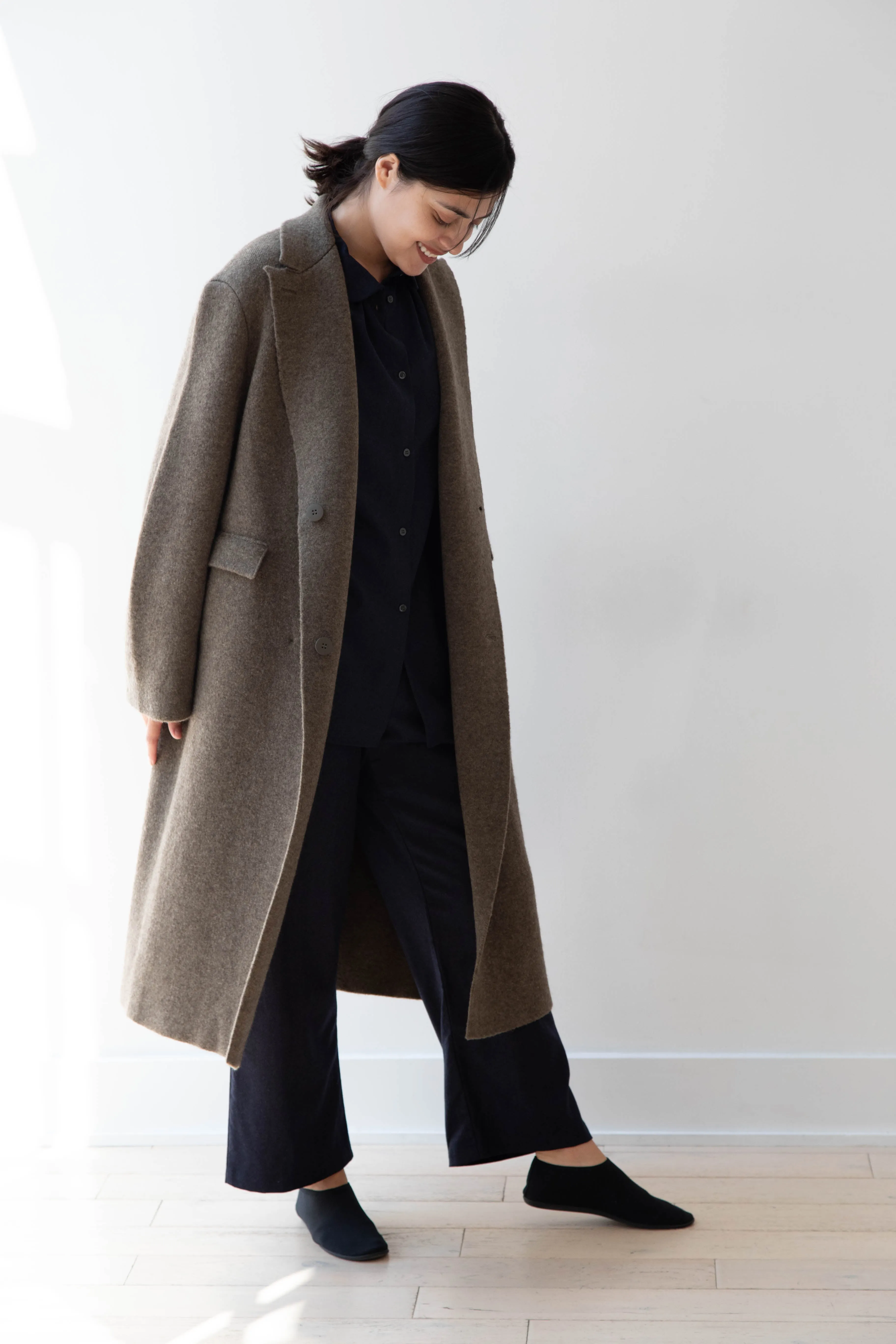 Boboutic | Double Outerwear Coat in Forest Green