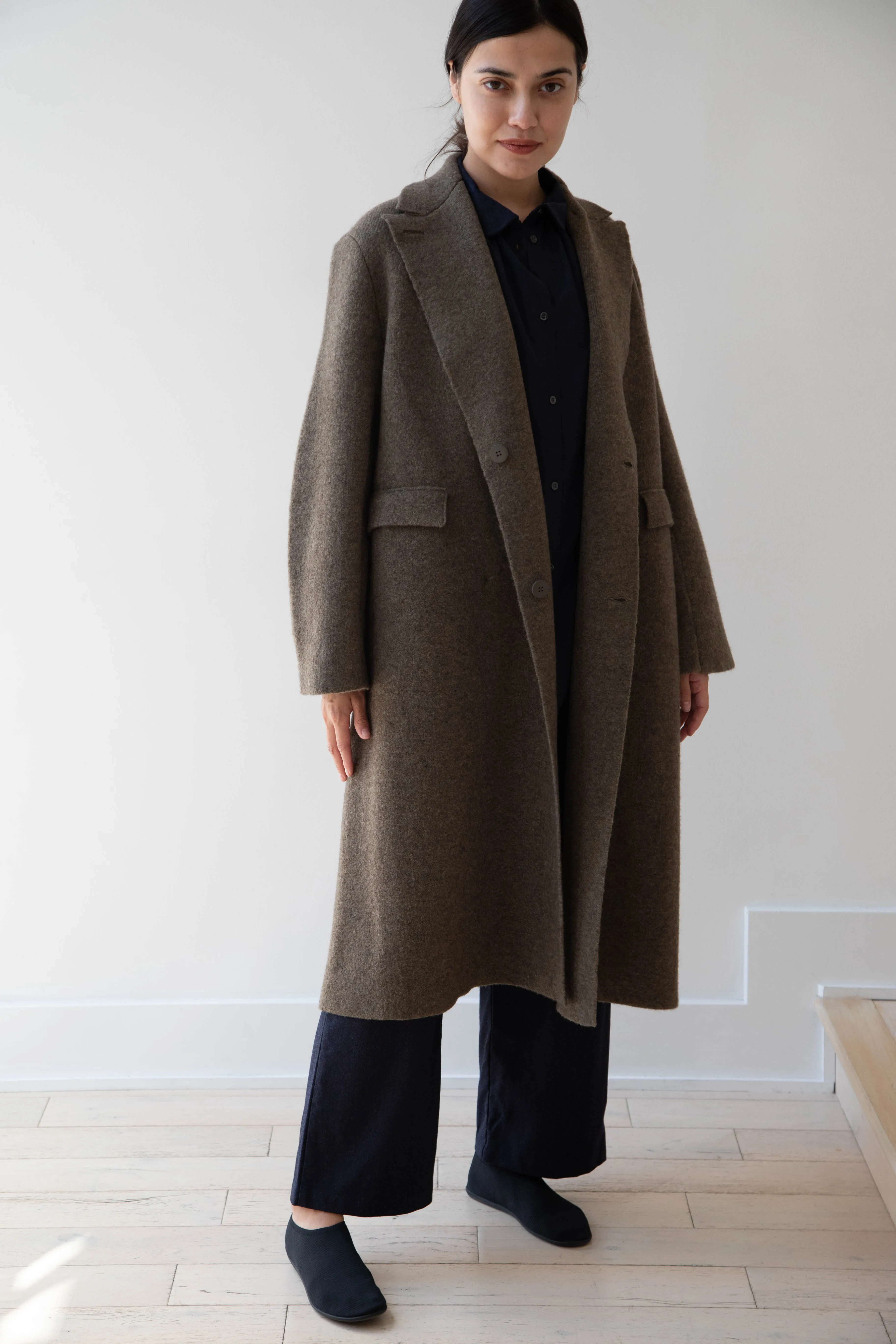 Boboutic | Double Outerwear Coat in Forest Green