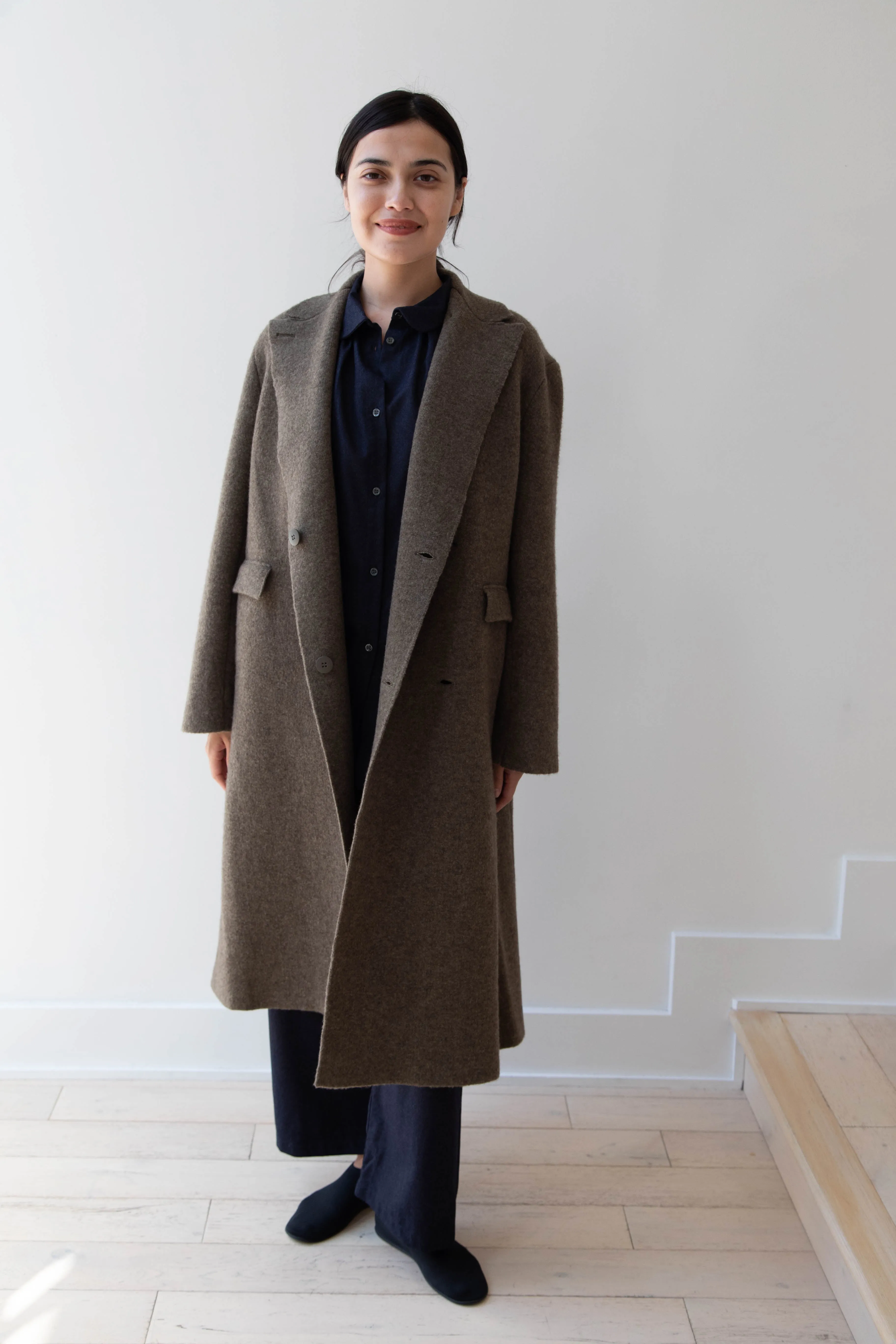 Boboutic | Double Outerwear Coat in Forest Green