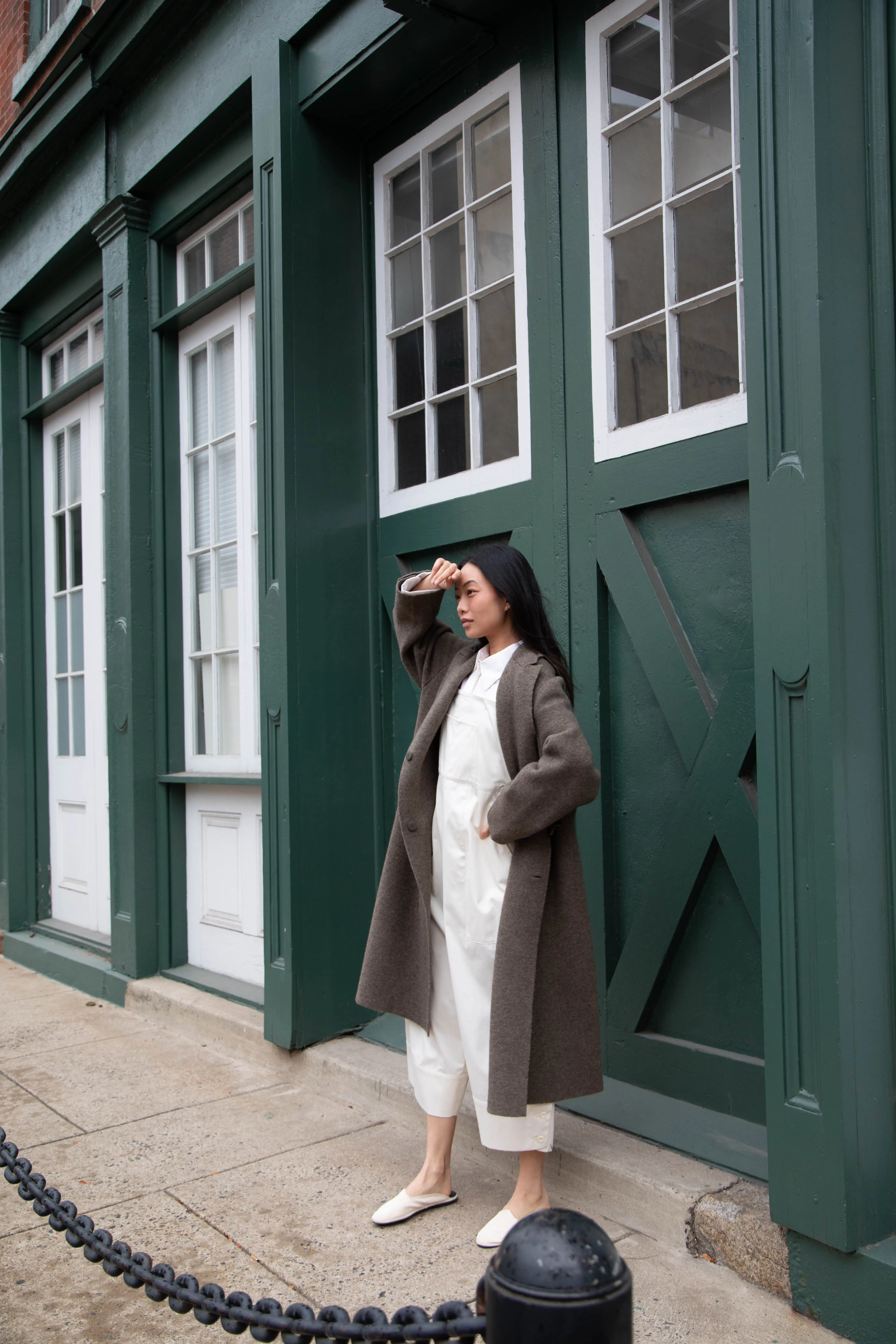 Boboutic | Double Outerwear Coat in Forest Green