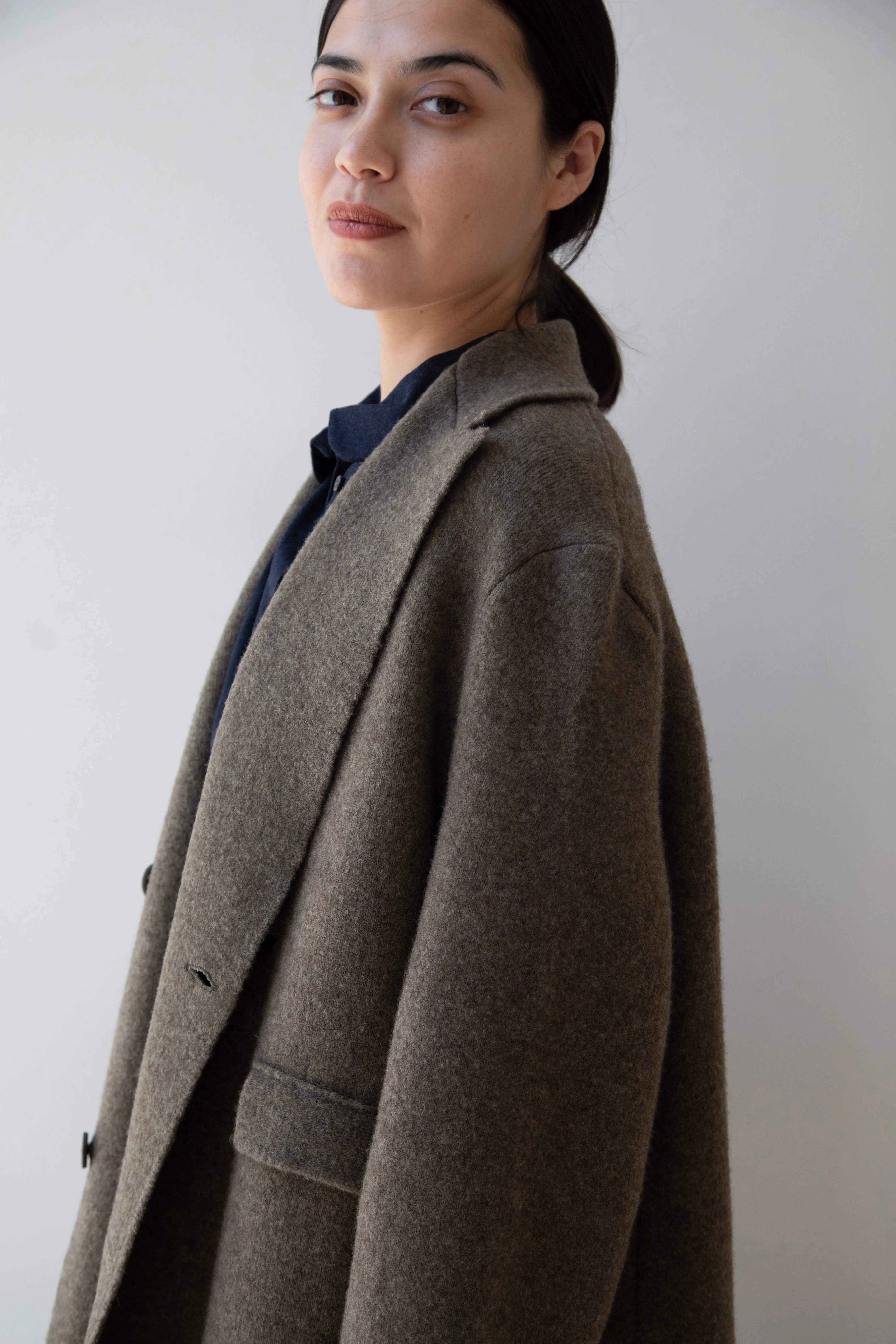 Boboutic | Double Outerwear Coat in Forest Green