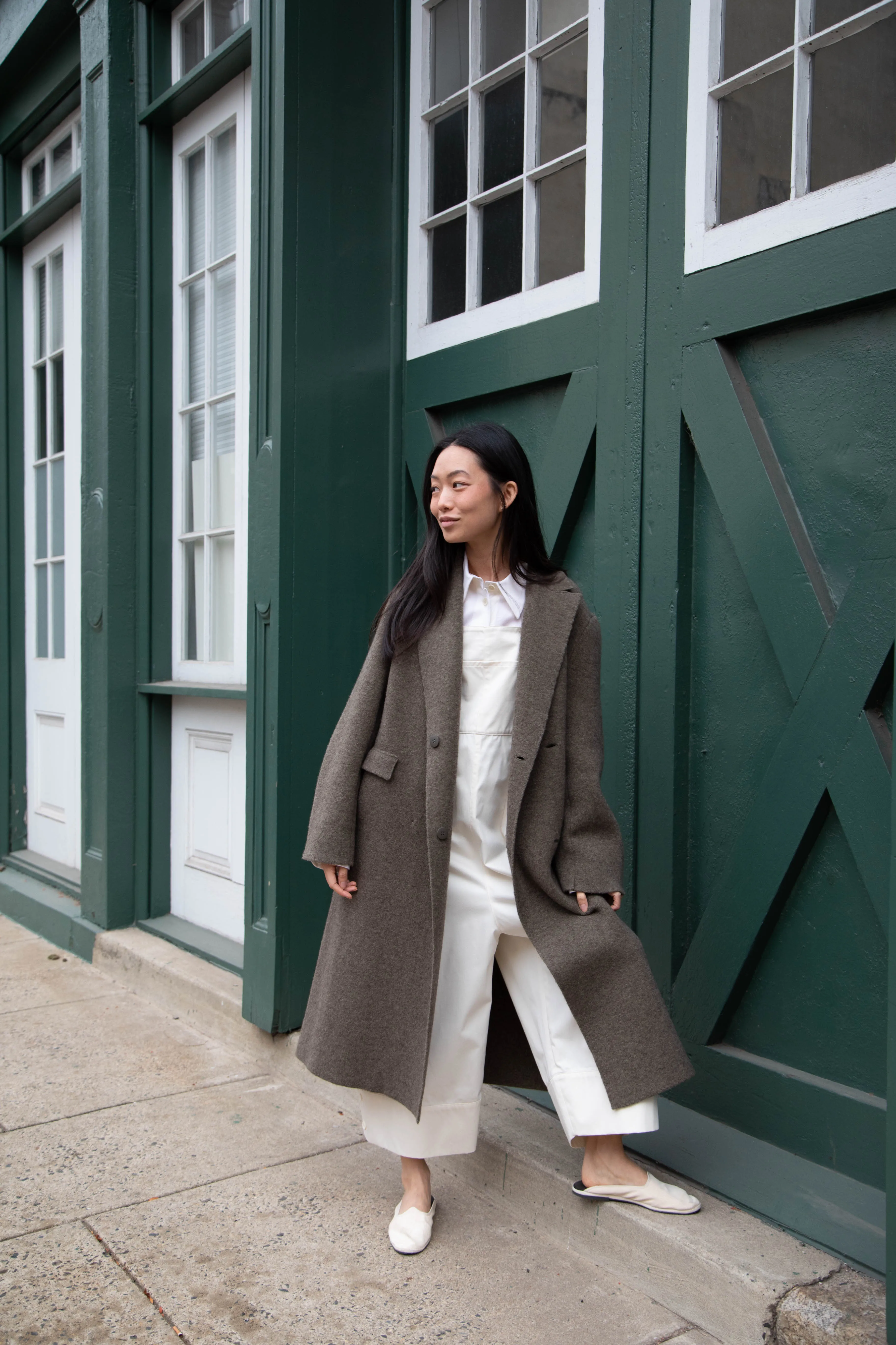 Boboutic | Double Outerwear Coat in Forest Green