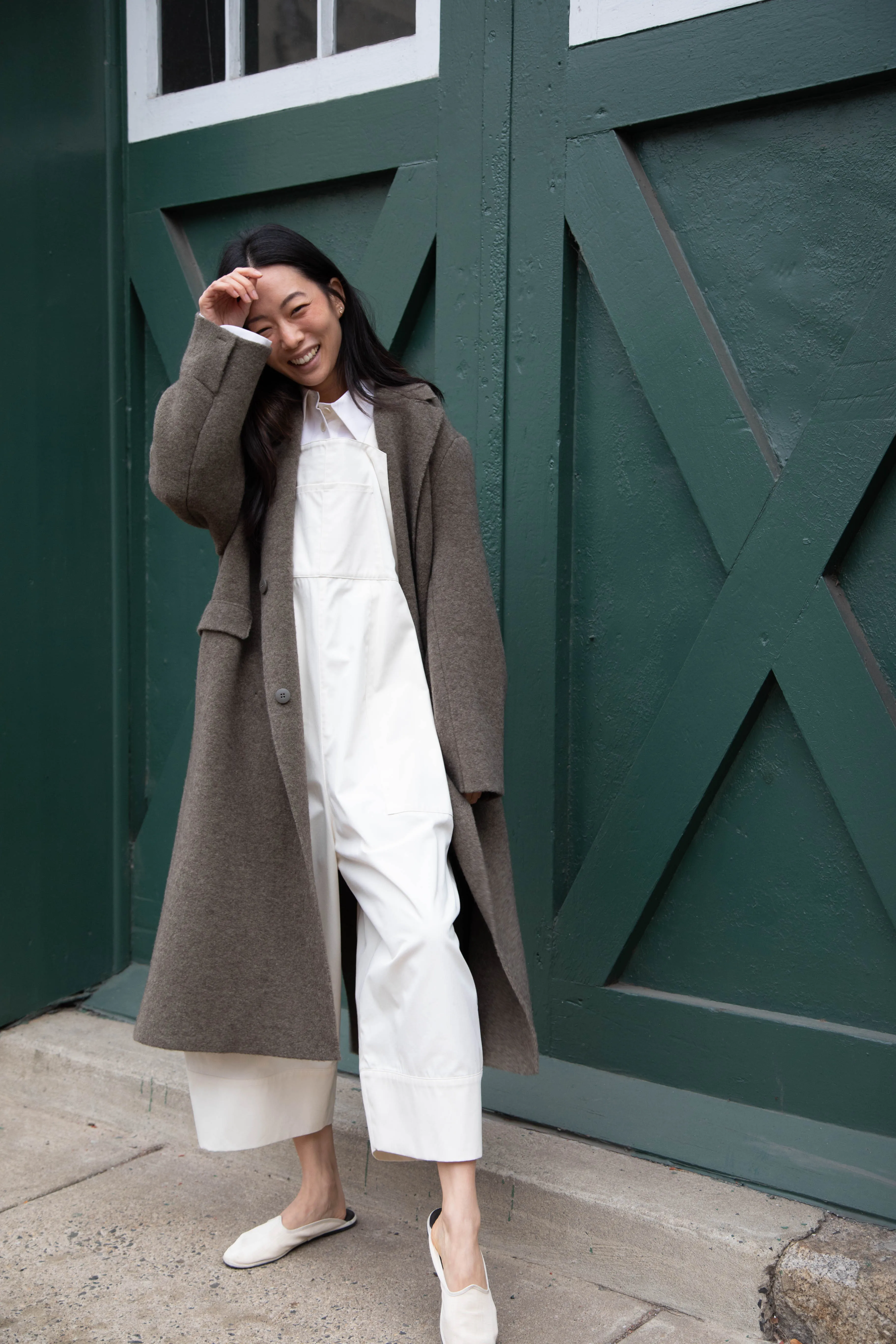 Boboutic | Double Outerwear Coat in Forest Green