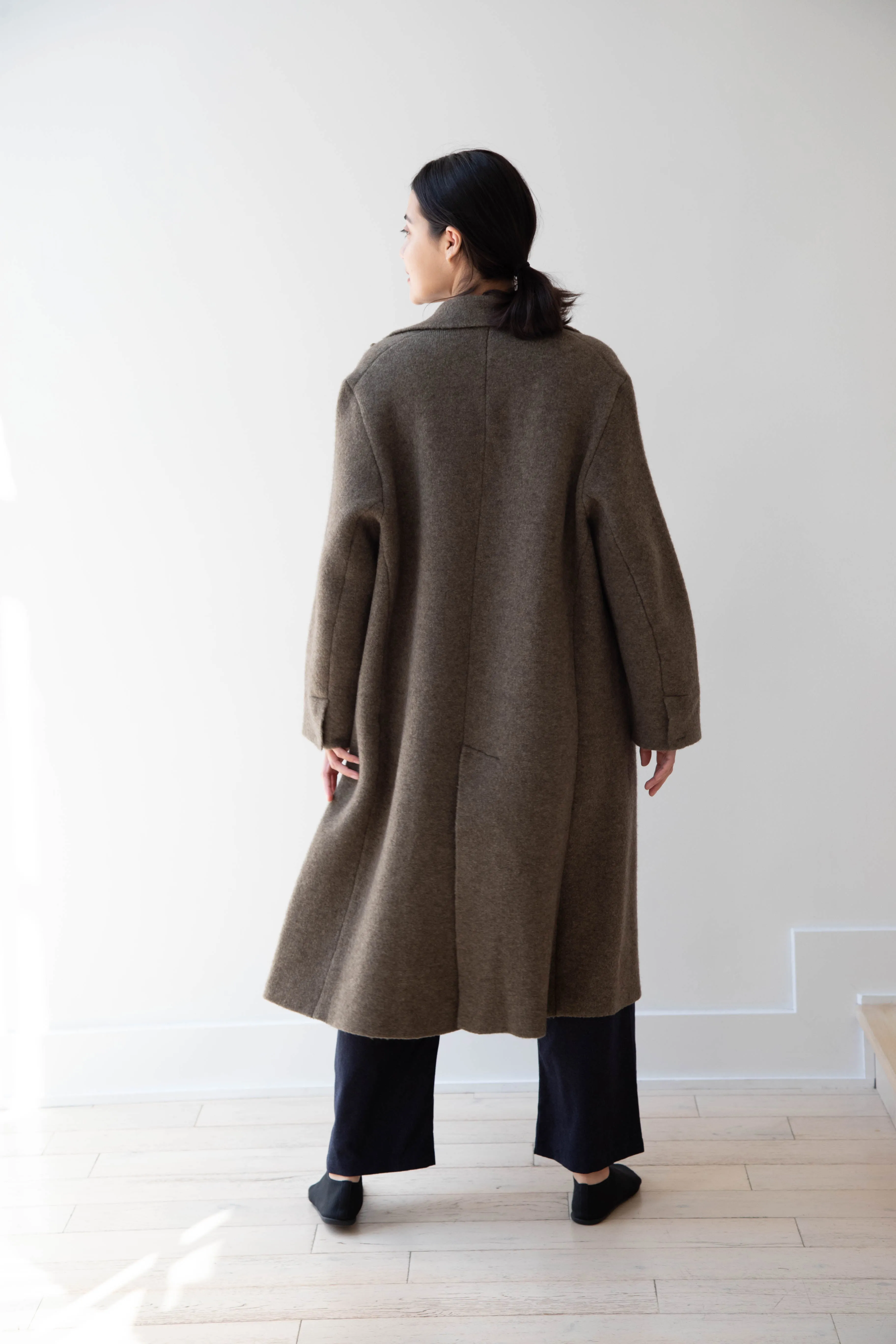 Boboutic | Double Outerwear Coat in Forest Green