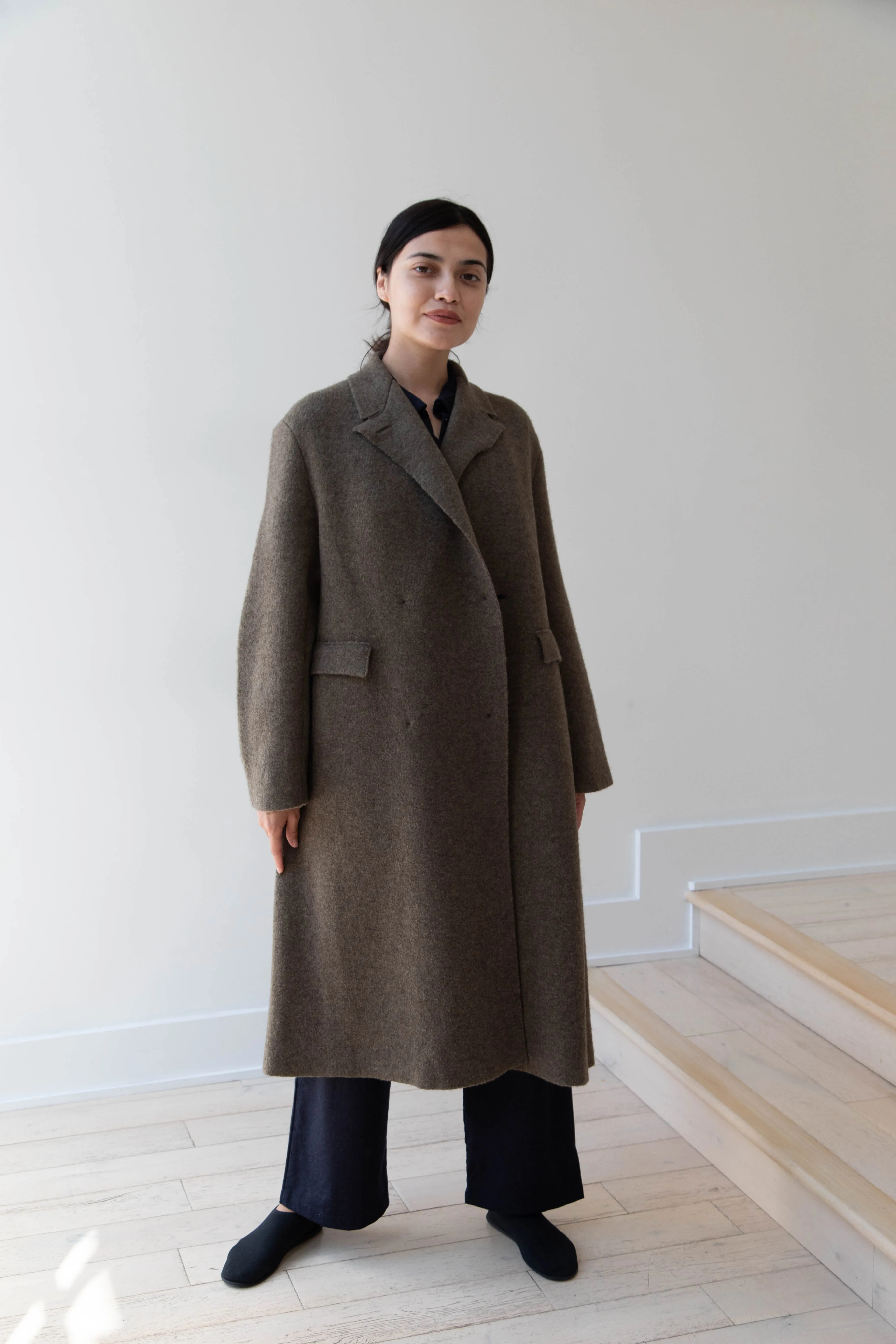 Boboutic | Double Outerwear Coat in Forest Green