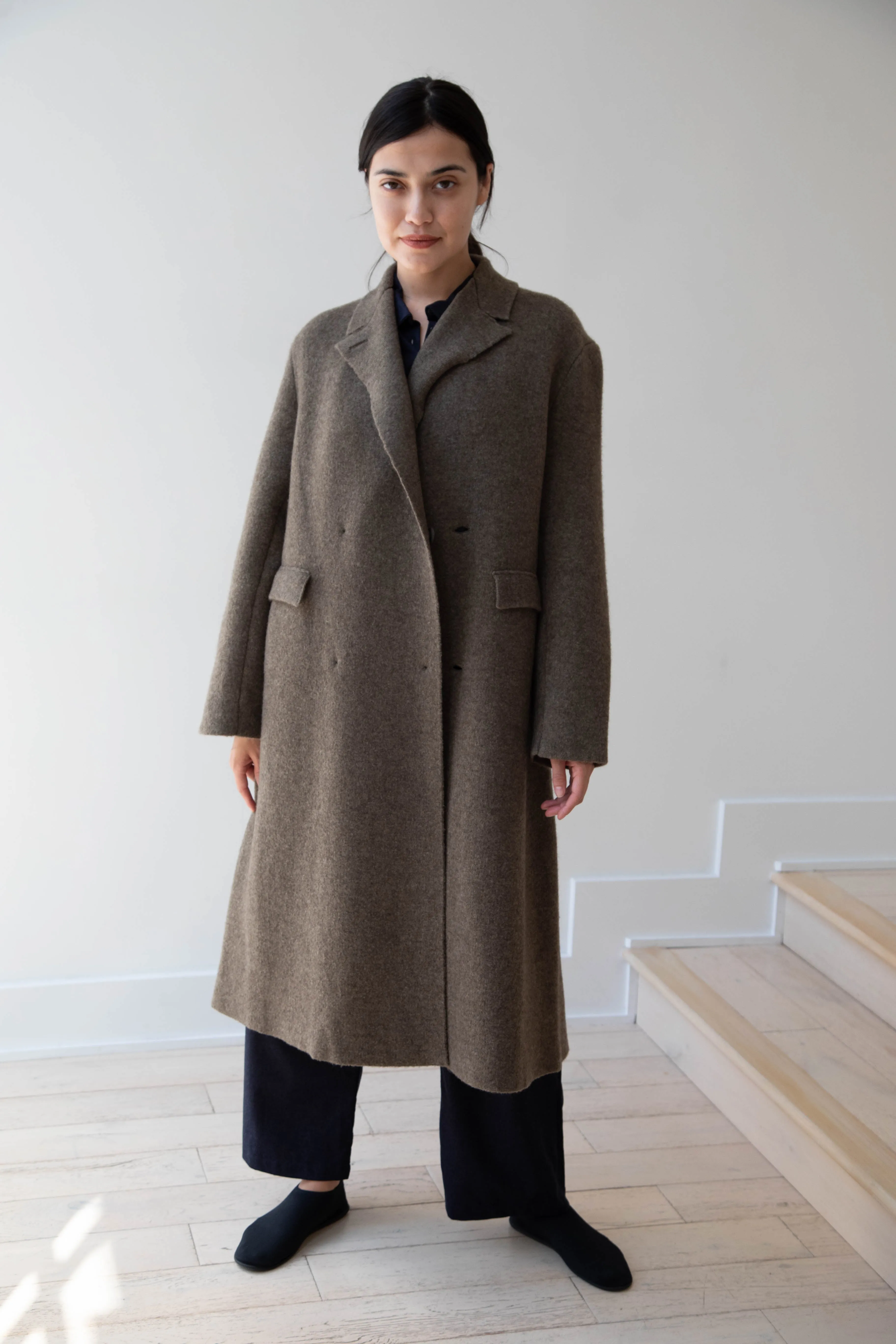 Boboutic | Double Outerwear Coat in Forest Green