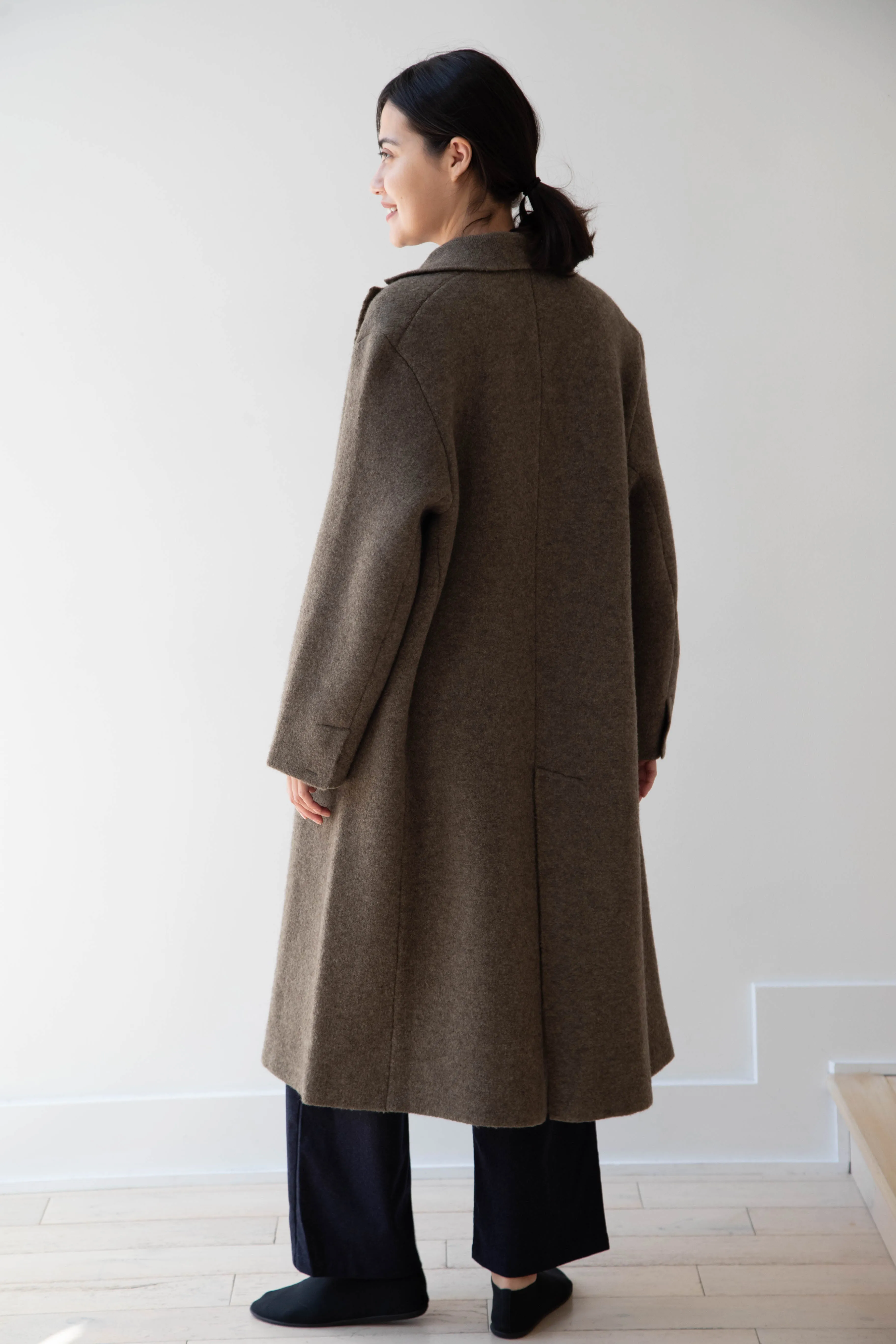 Boboutic | Double Outerwear Coat in Forest Green