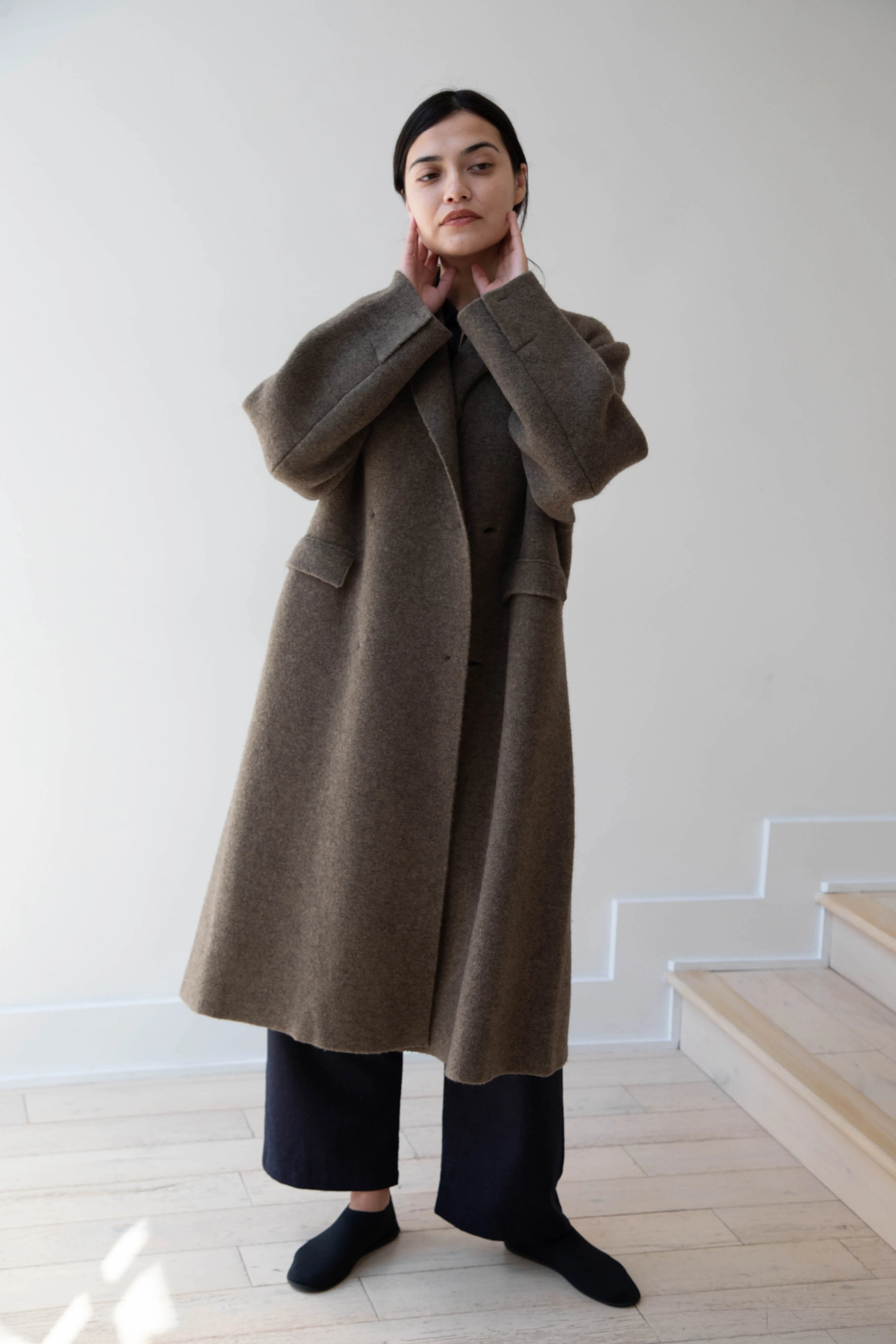 Boboutic | Double Outerwear Coat in Forest Green