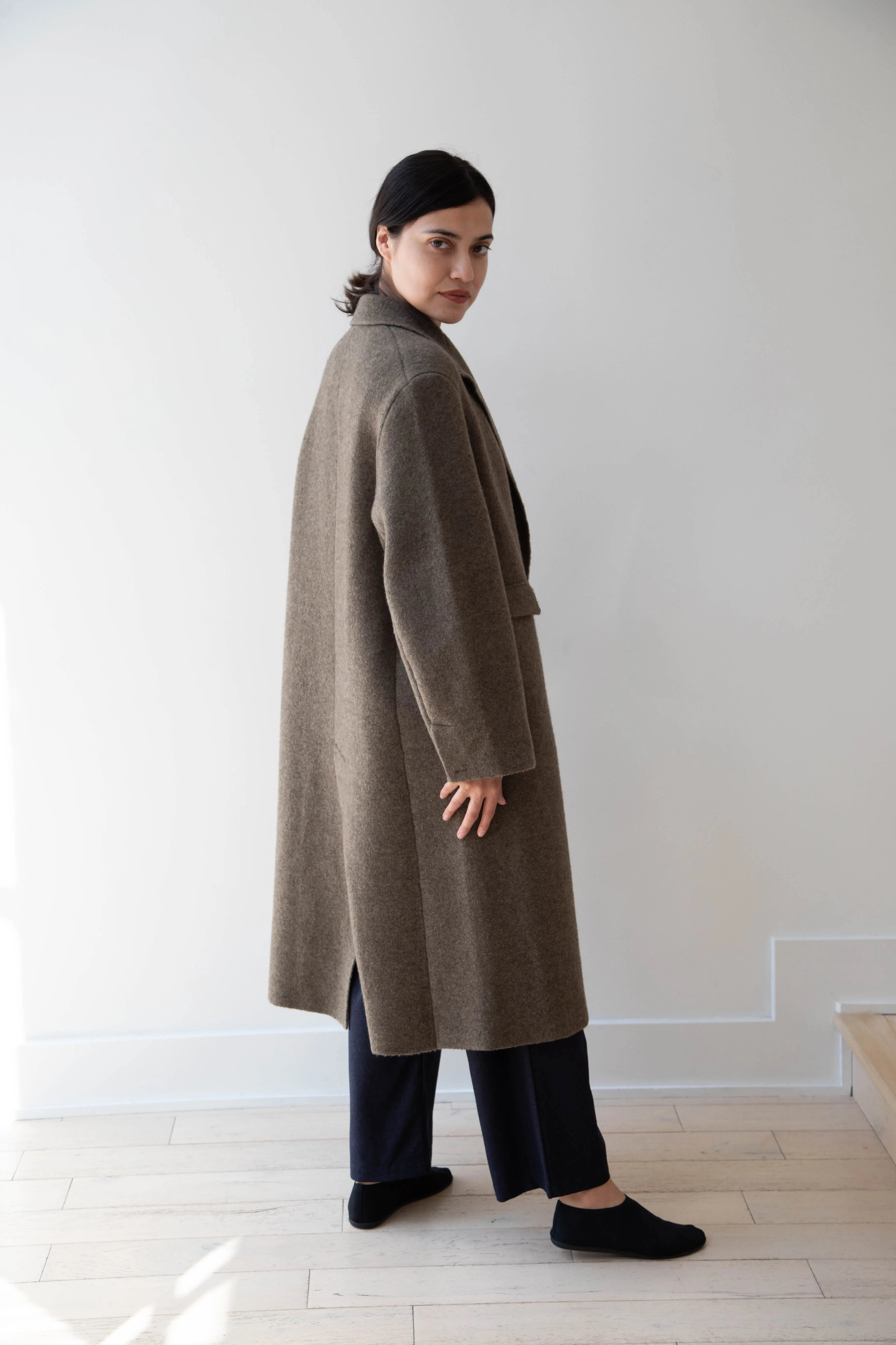 Boboutic | Double Outerwear Coat in Forest Green