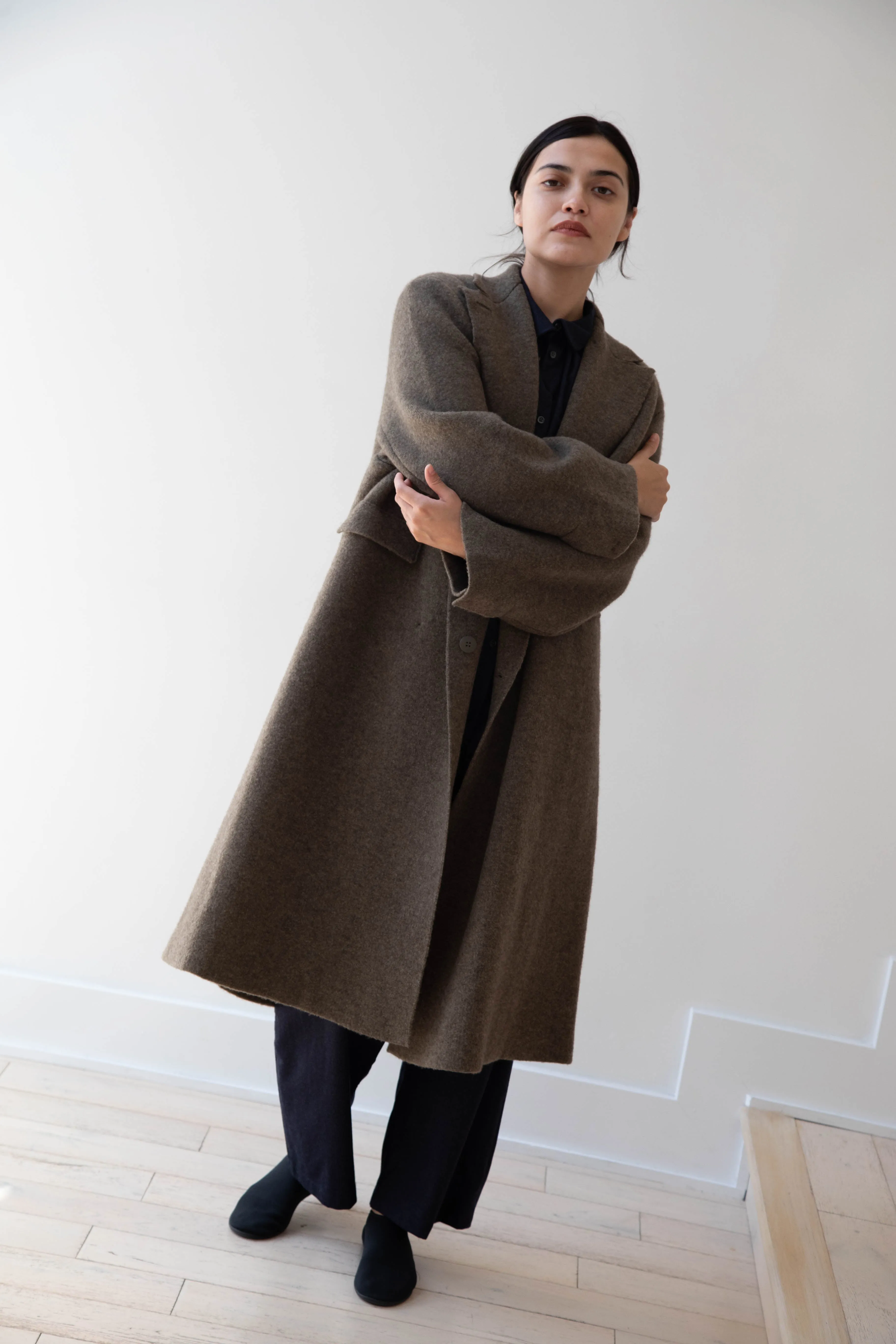 Boboutic | Double Outerwear Coat in Forest Green
