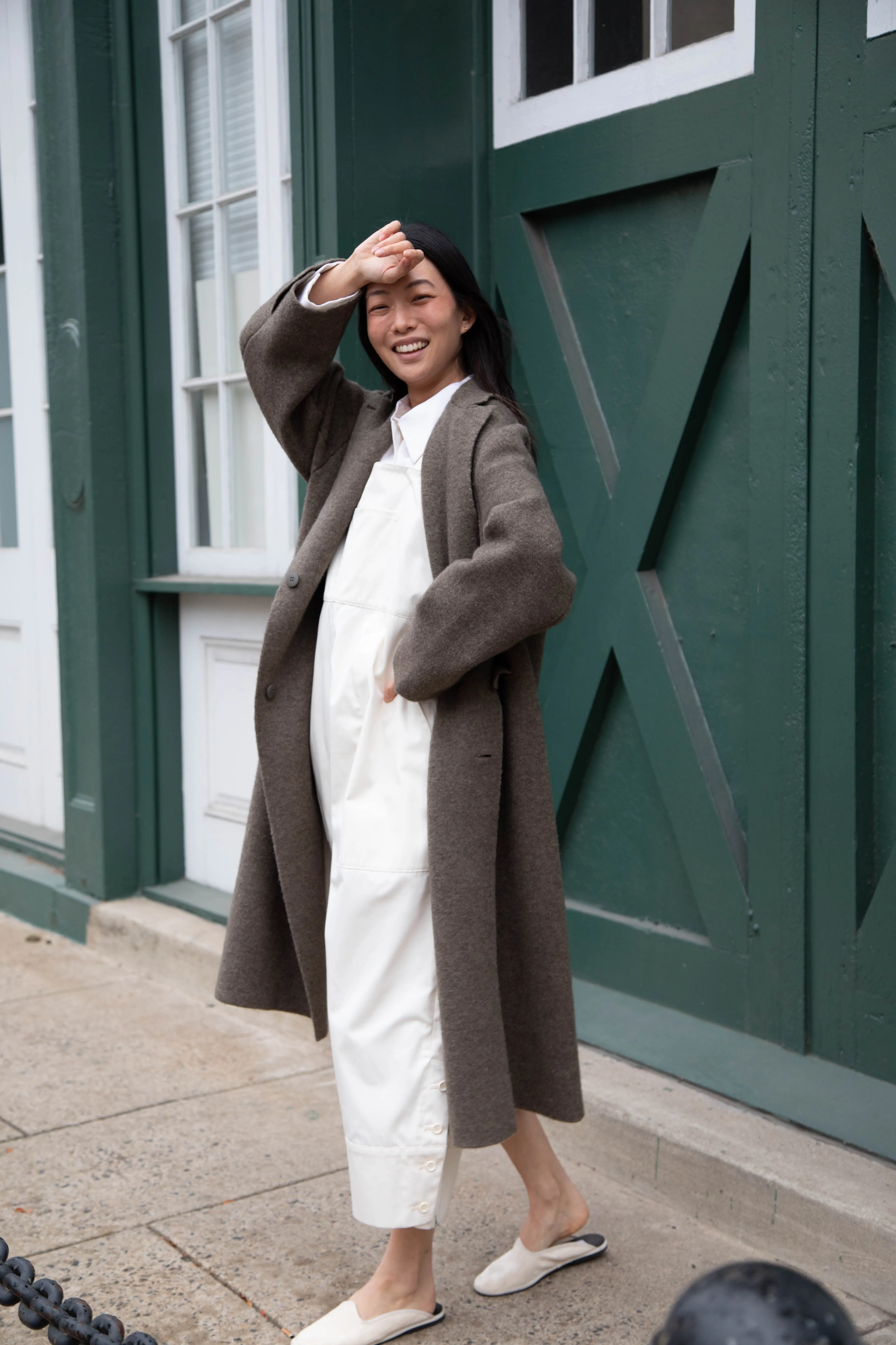 Boboutic | Double Outerwear Coat in Forest Green
