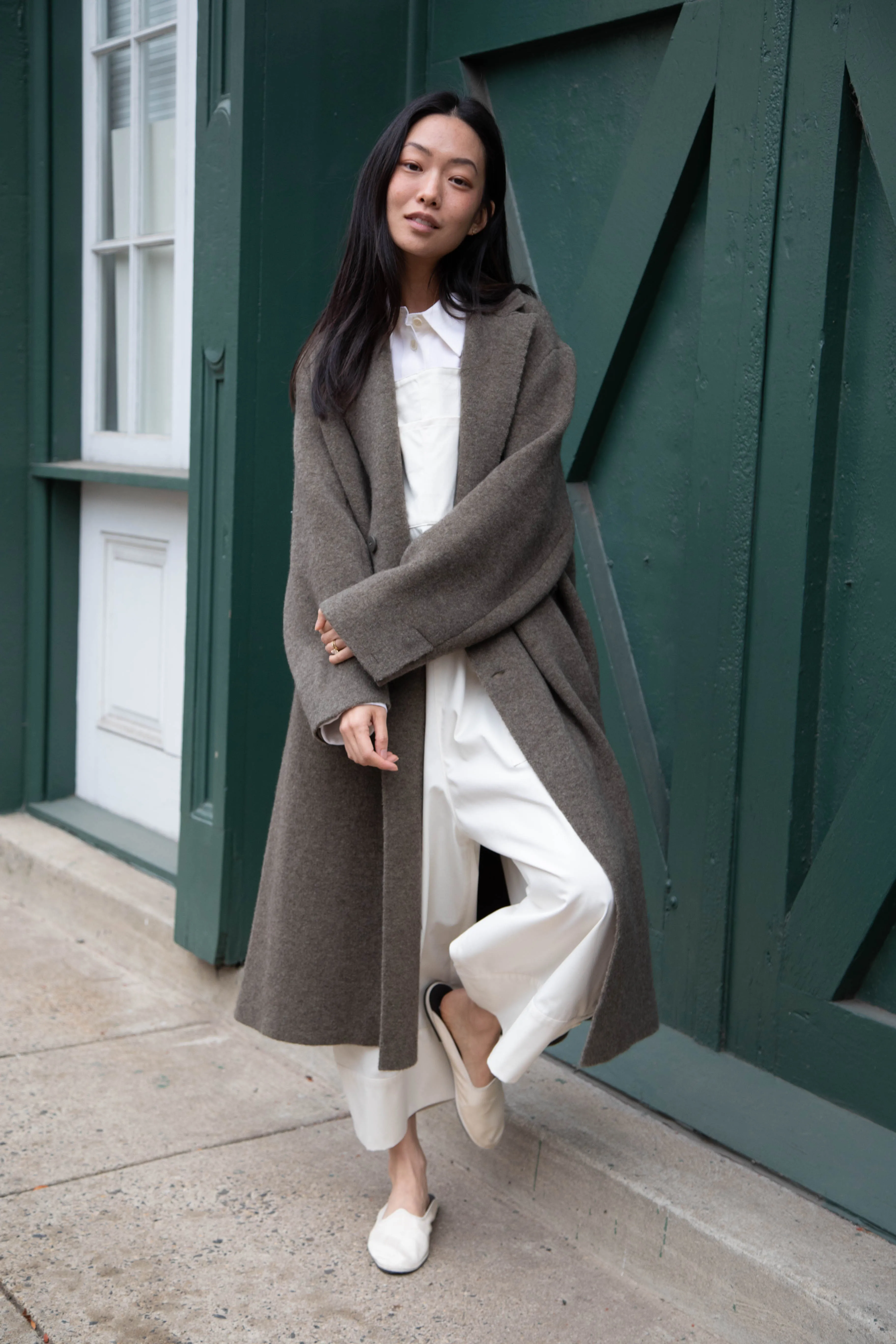 Boboutic | Double Outerwear Coat in Forest Green