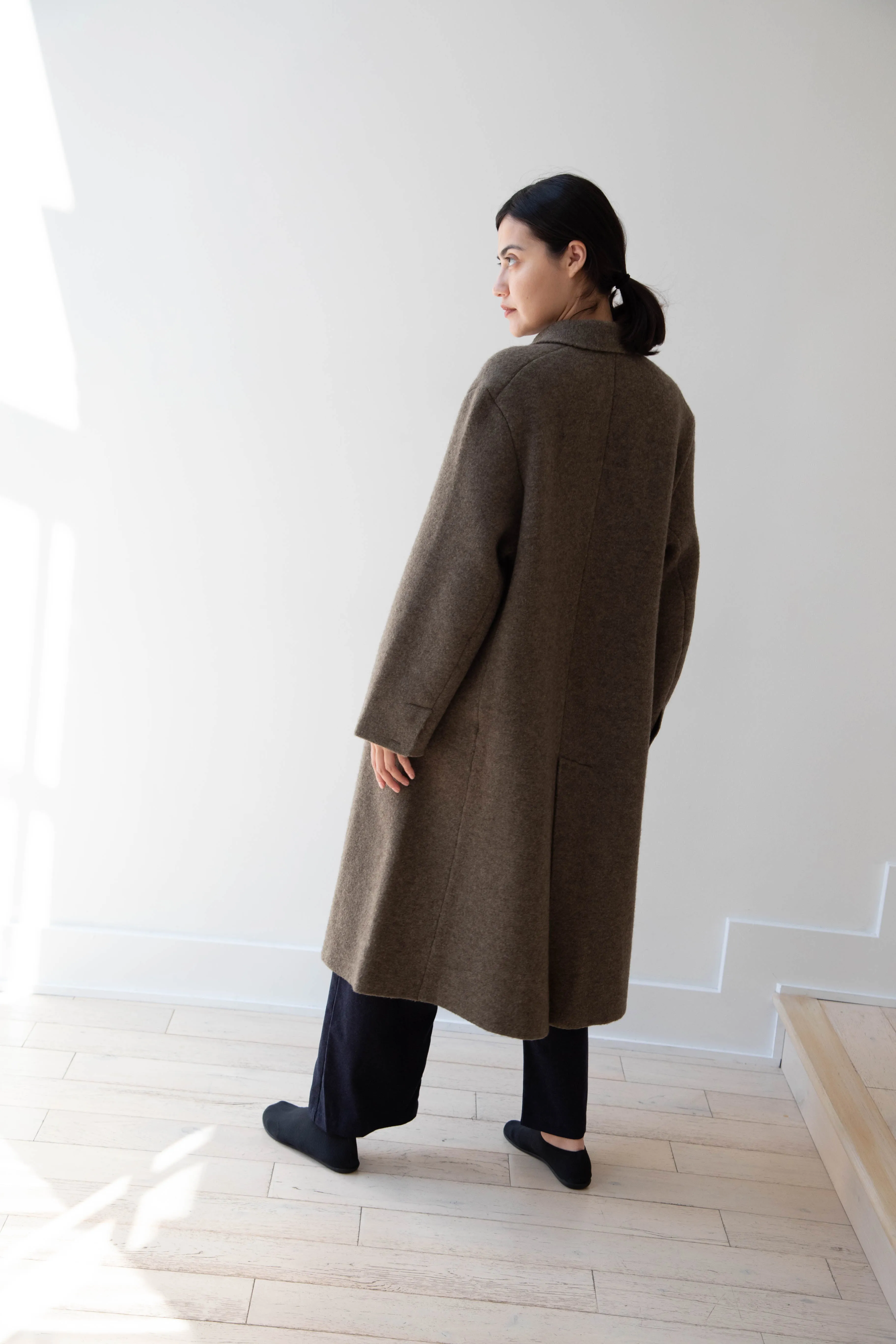 Boboutic | Double Outerwear Coat in Forest Green