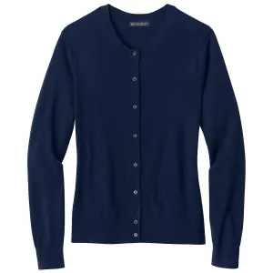 Brooks Brothers Women's Navy Blazer Washable Merino Cardigan Sweater