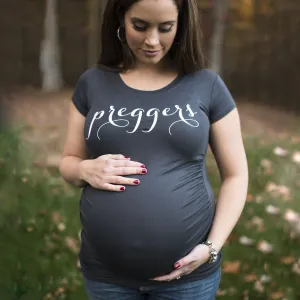 Charcoal Preggers Maternity Shirts