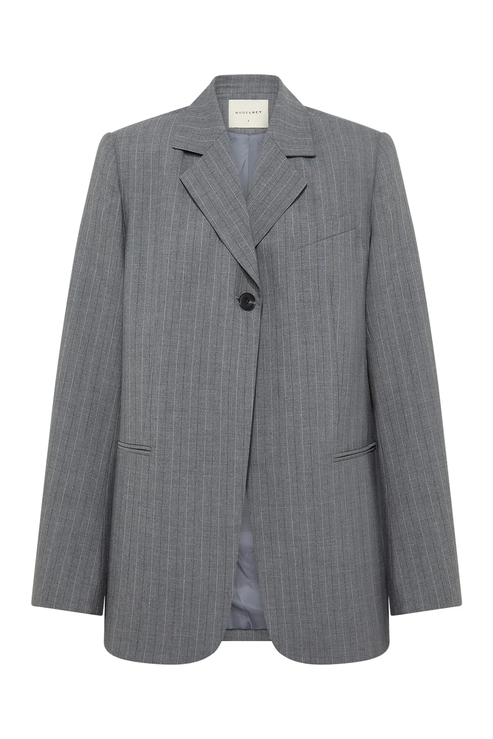 Cilia Blazer Steel Stripe