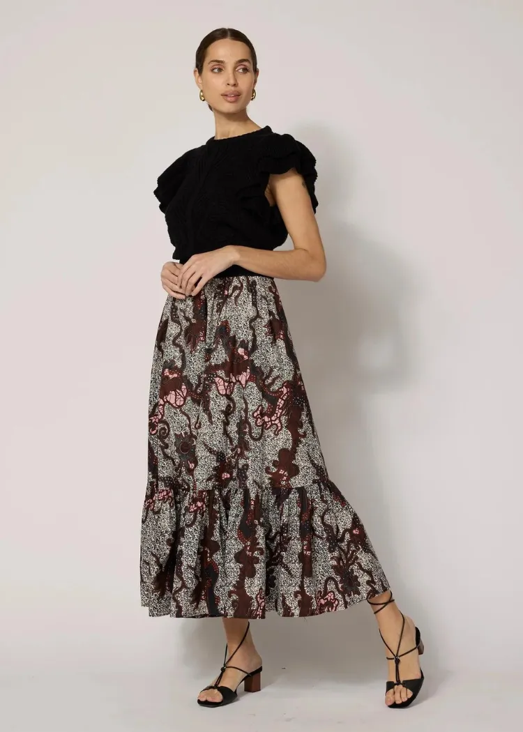 Cleobella Keisha Ankle Skirt- Castello