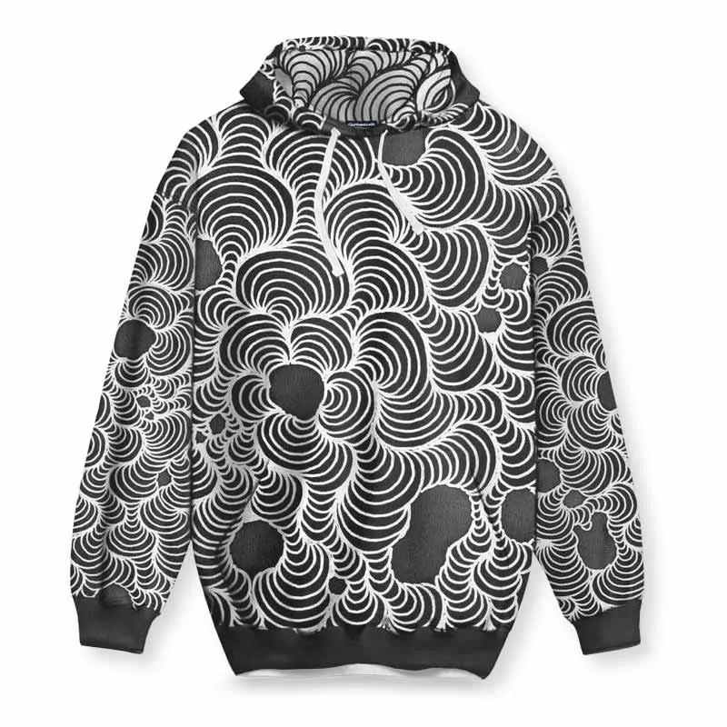 Color Wash Black & White Hoodie