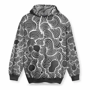 Color Wash Black & White Hoodie
