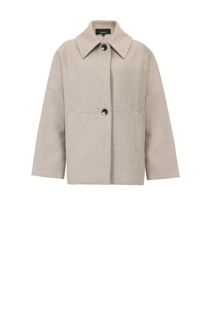 crescent coat / sandstone