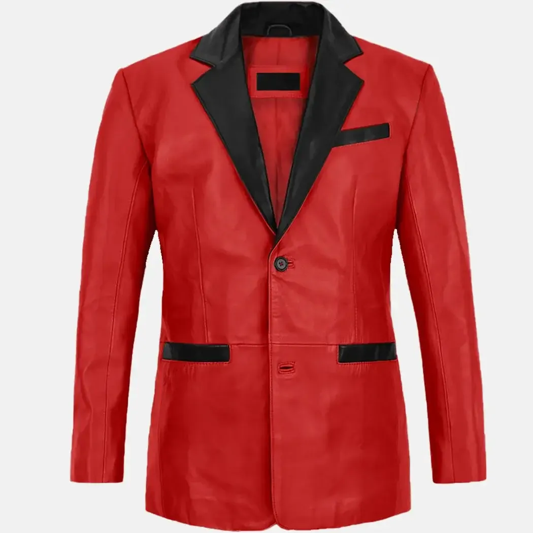 Firefly Mens Leather Blazer
