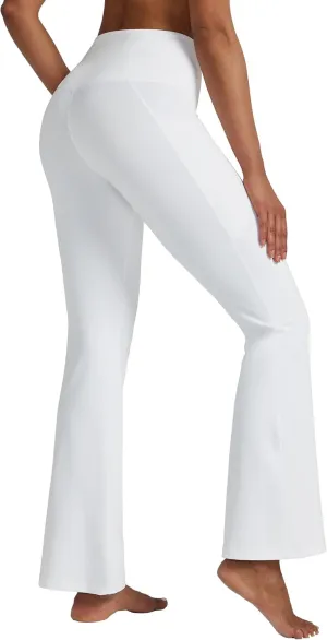 Flare Leggings for Women High Waist Tummy Control Yoga Pants with Wide Leg