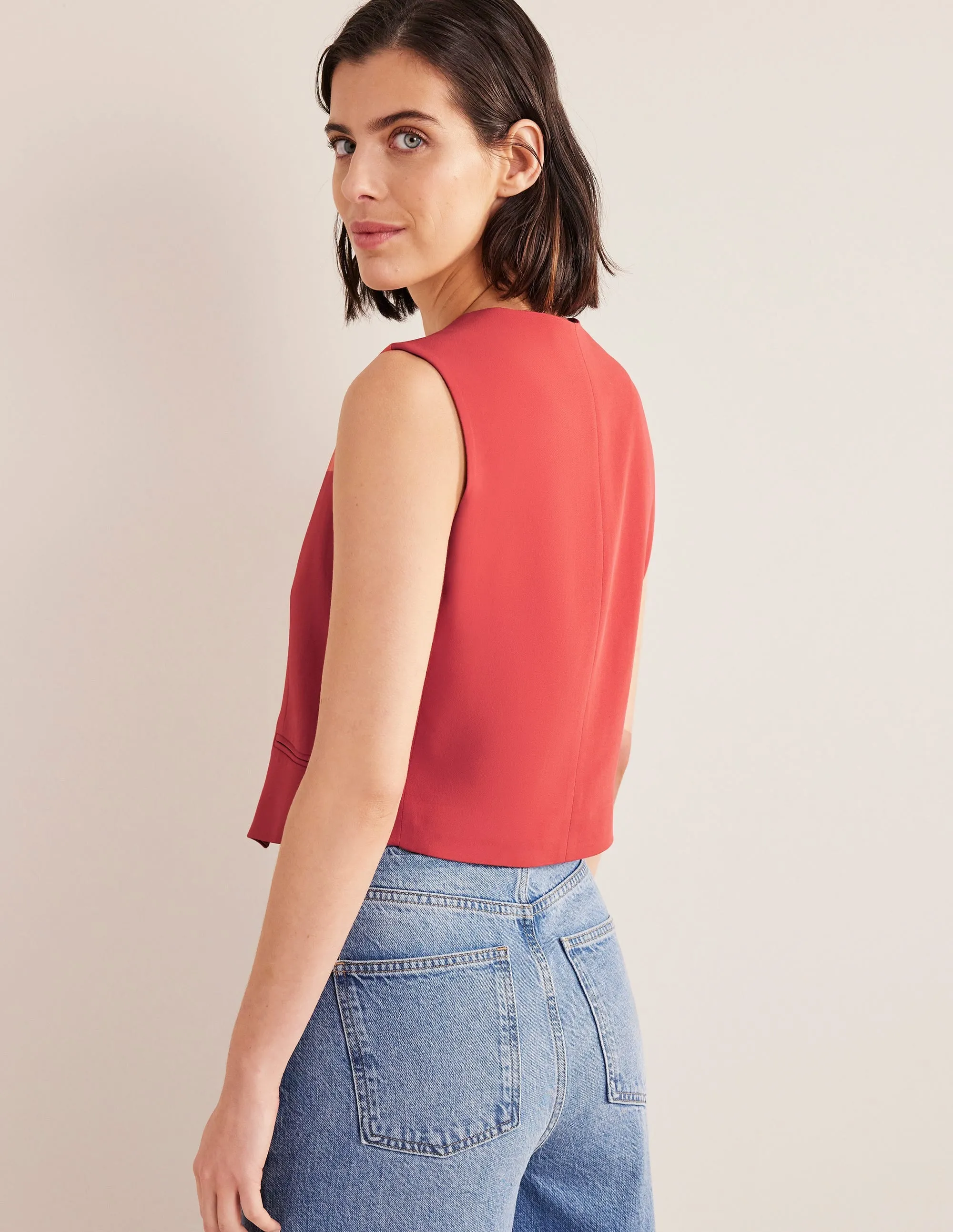 Fluid Tailored Waistcoat-Fox
