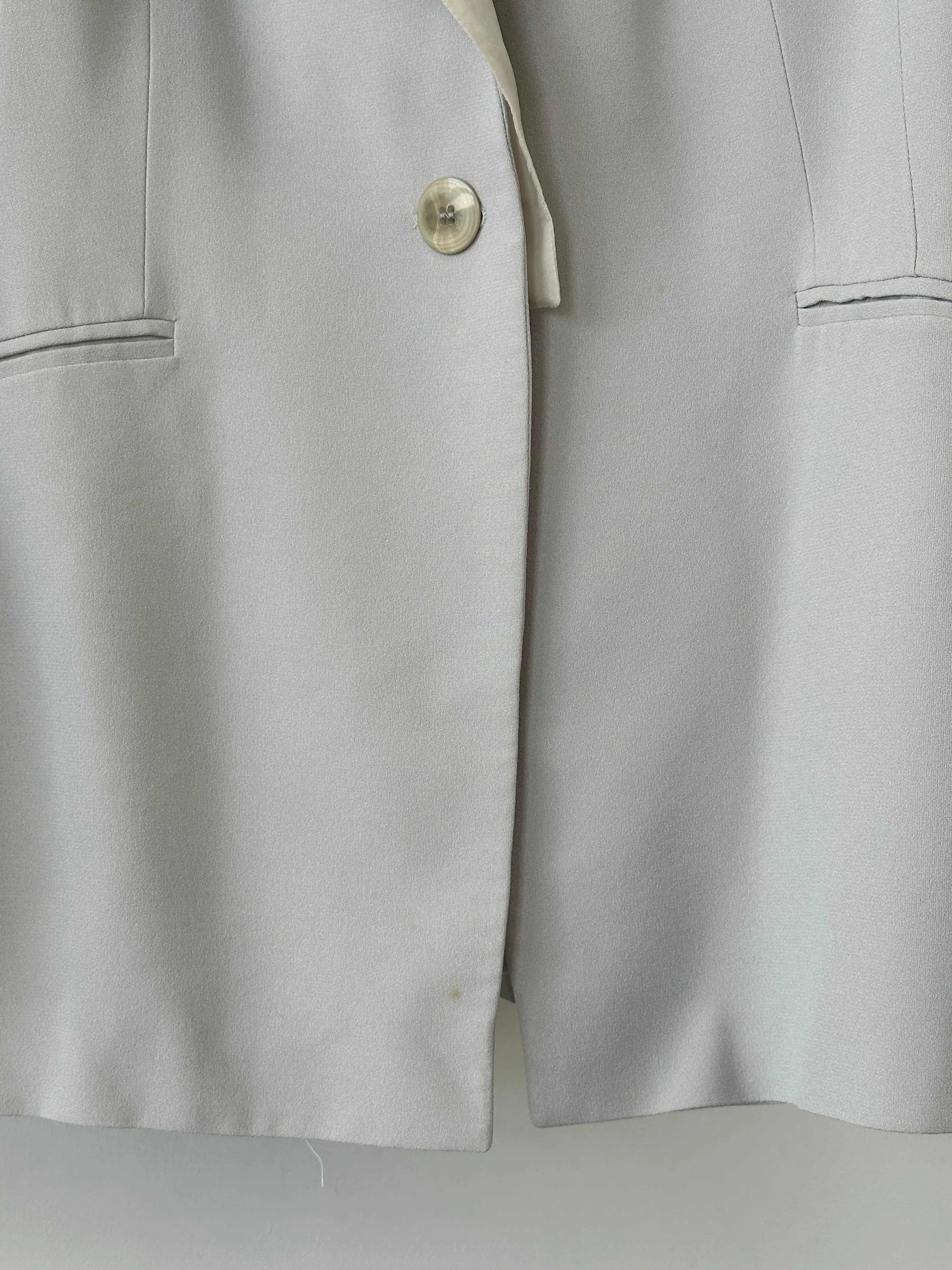 Gianfranco Ferre Forma Detachable Collar Occasion Crepe Blazer - M