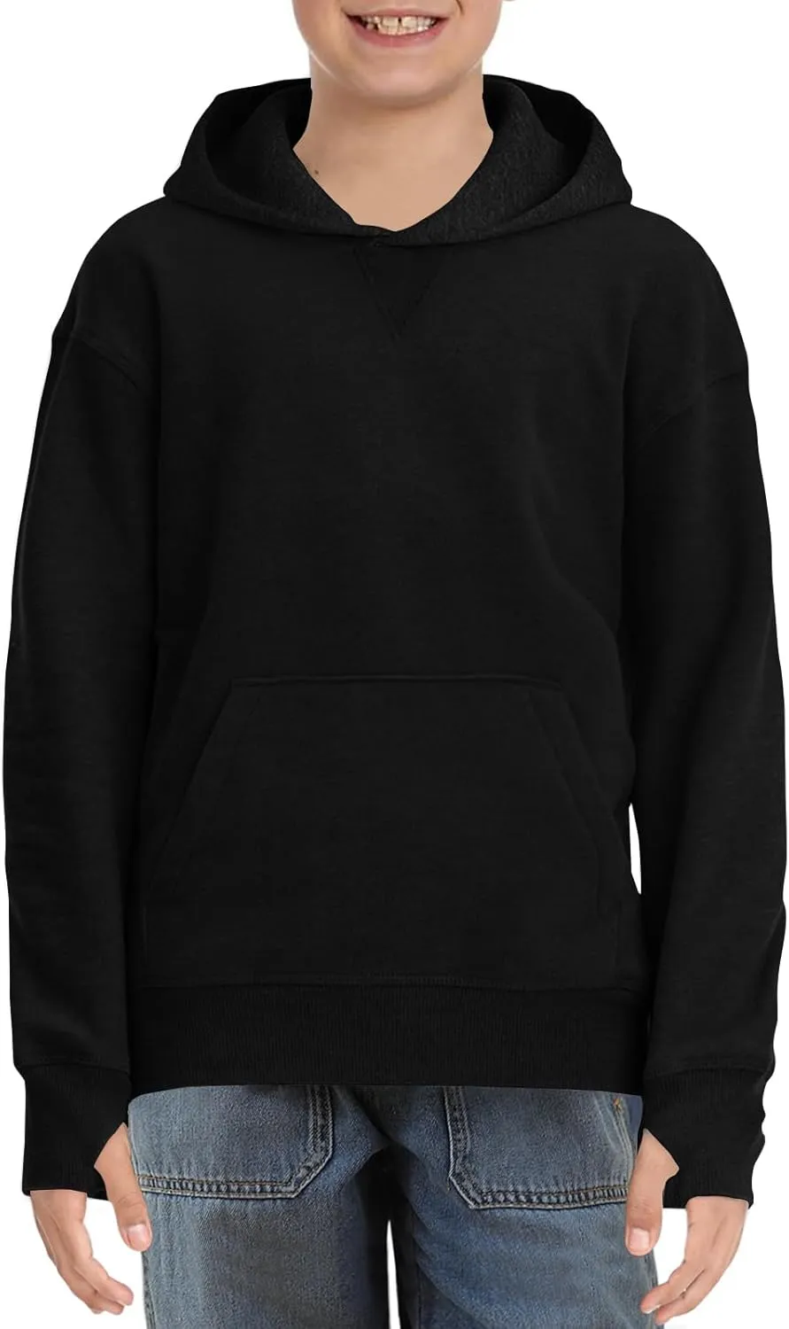 Haloumoning Boys' Fleece Hooded Sweatshirt Kids Long Sleeve Pullover Hoodies with Pocket 4-14Y