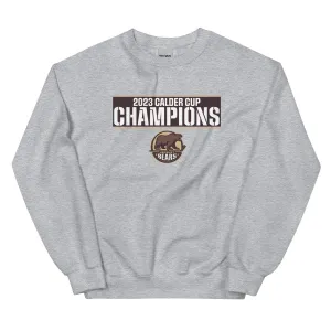 Hershey Bears 2023 Calder Cup Champions Adult Crossbar Crewneck Sweatshirt